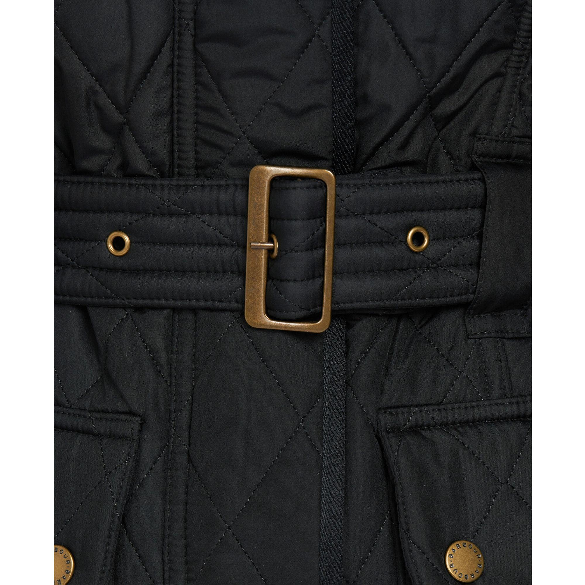 Product image 6 of 9 of Barbour International Women's Tourer Polarquilt Jacket - Black/Black