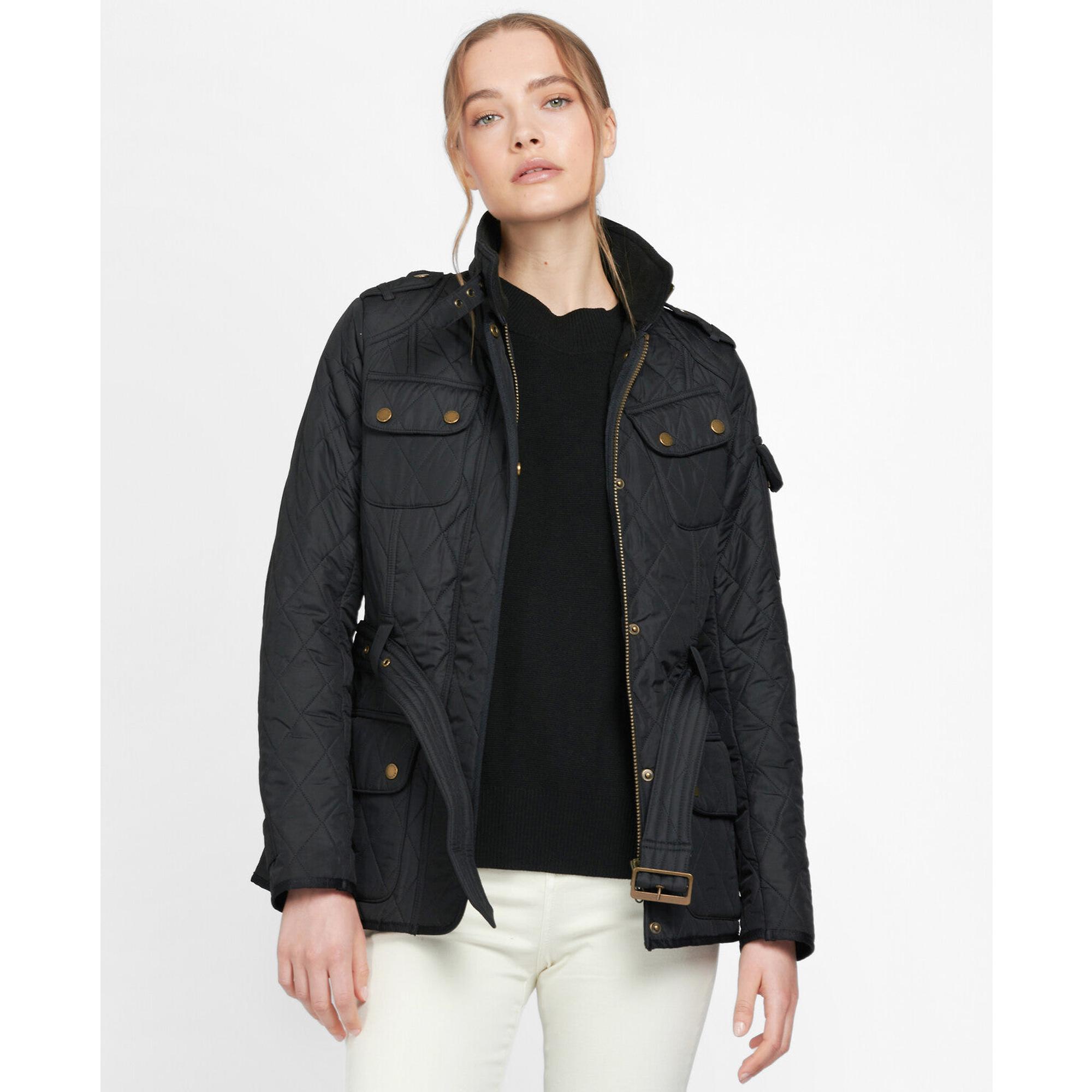 Product image 5 of 9 of Barbour International Women's Tourer Polarquilt Jacket - Black/Black