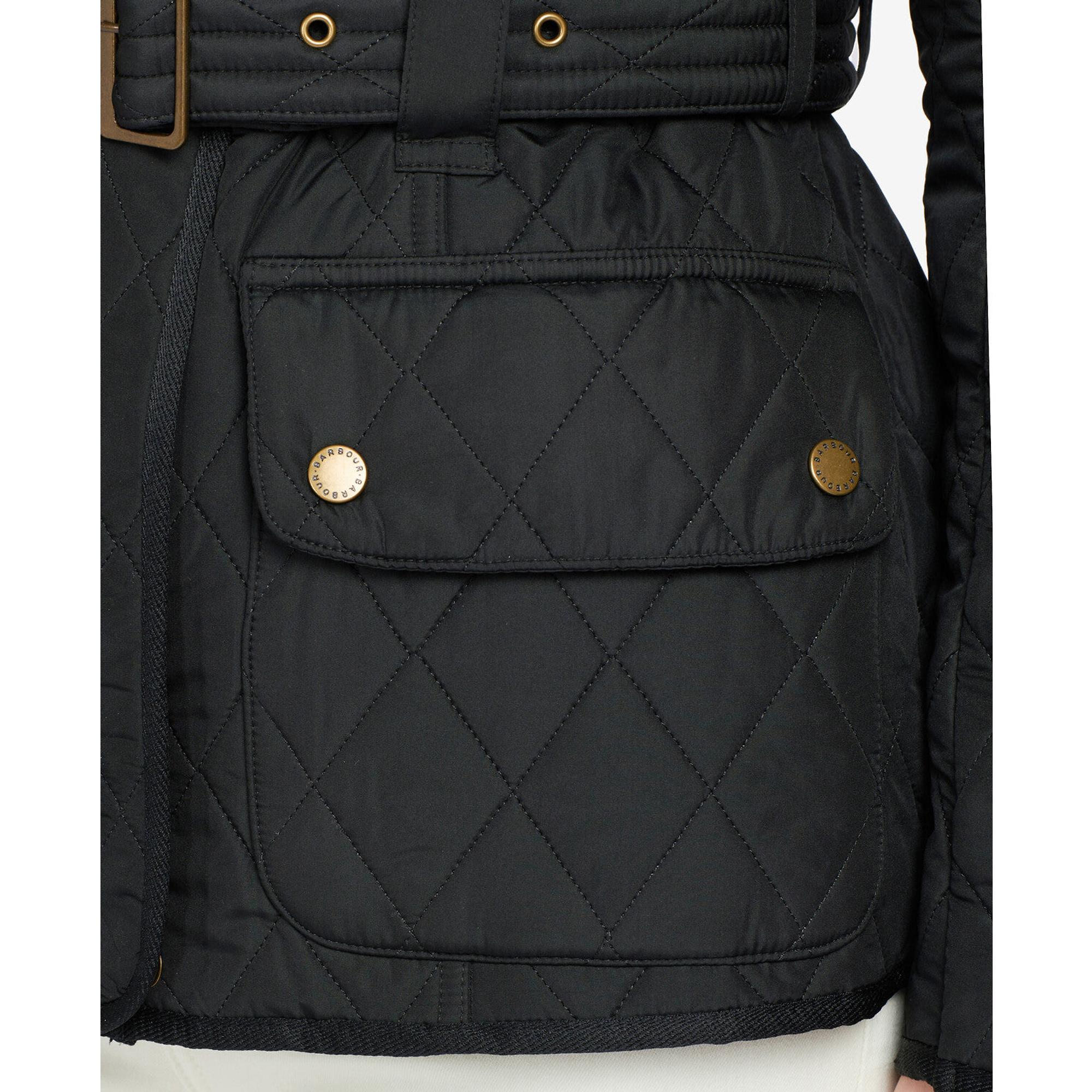 Product image 7 of 9 of Barbour International Women's Tourer Polarquilt Jacket - Black/Black