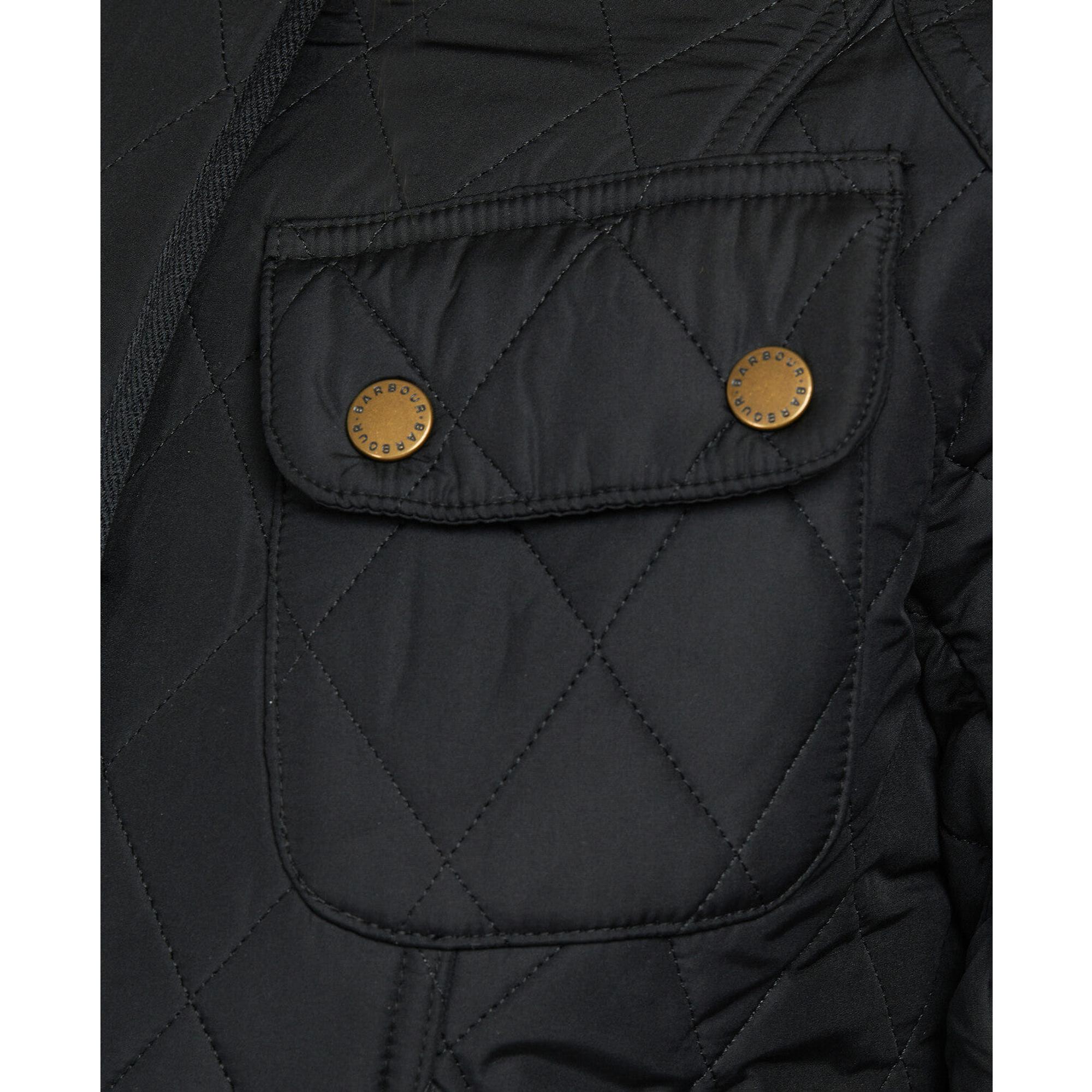 Product image 8 of 9 of Barbour International Women's Tourer Polarquilt Jacket - Black/Black