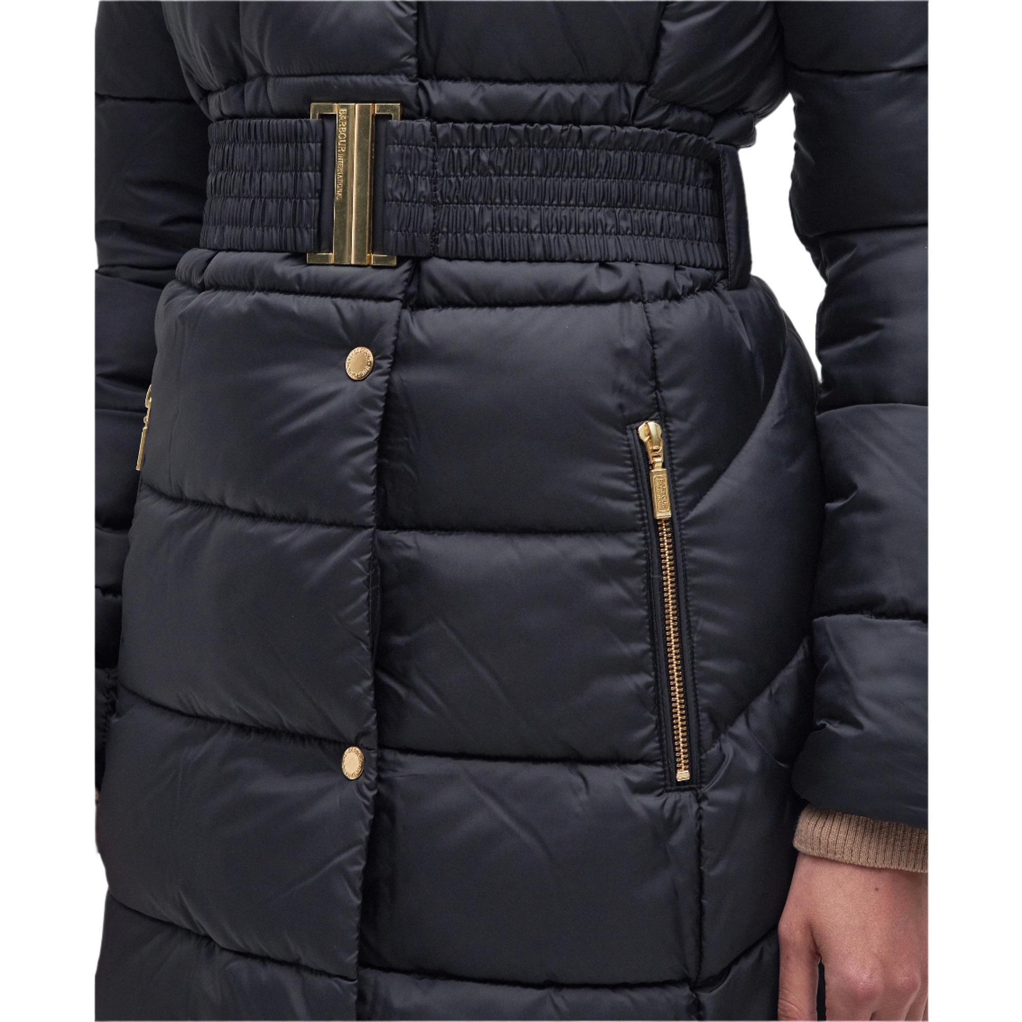 Product image 7 of 10 of Barbour International Women's Track Line Quilted Jacket - Black
