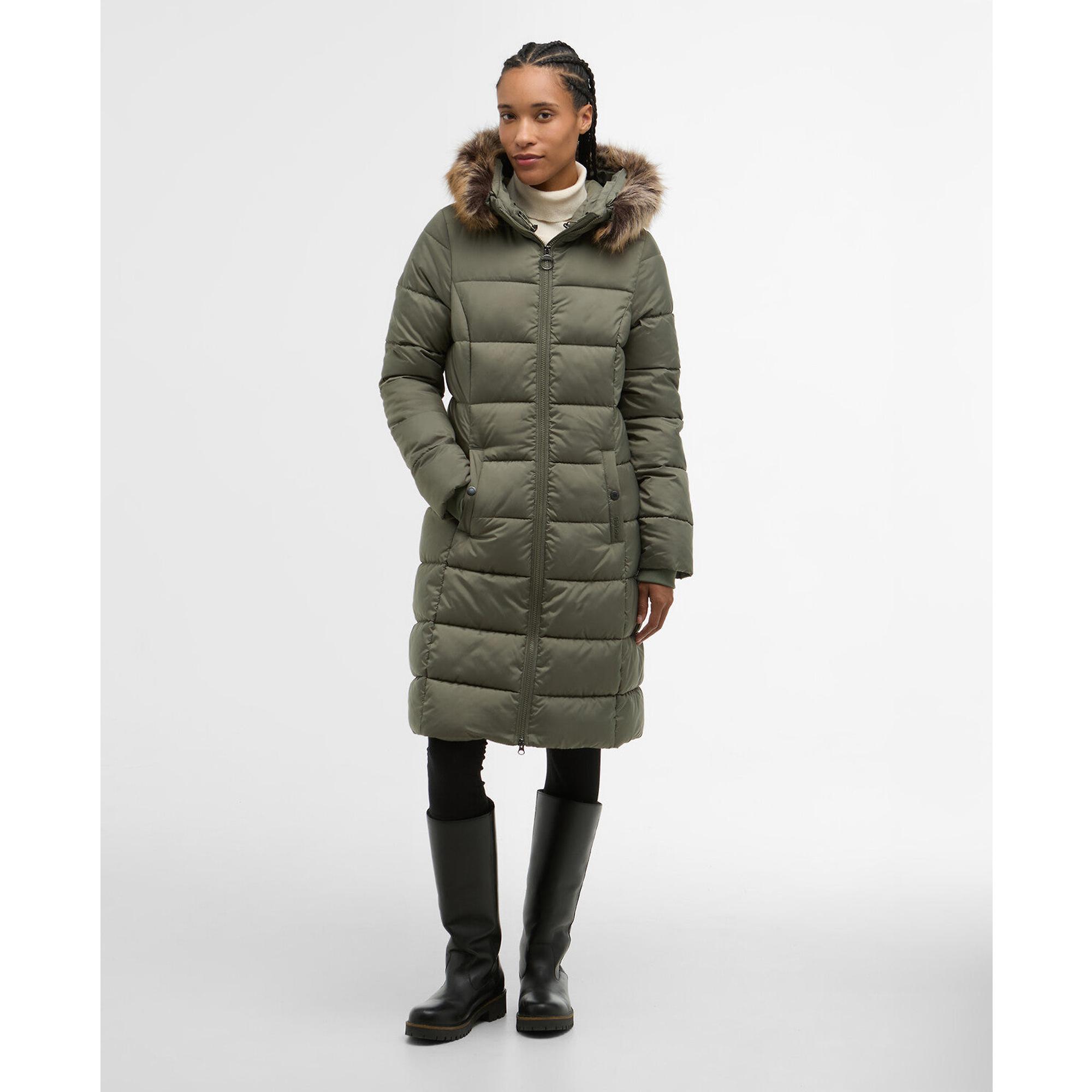 Product image 2 of 8 of Barbour Women's Rosoman Quilted Jacket - Dusty Khaki