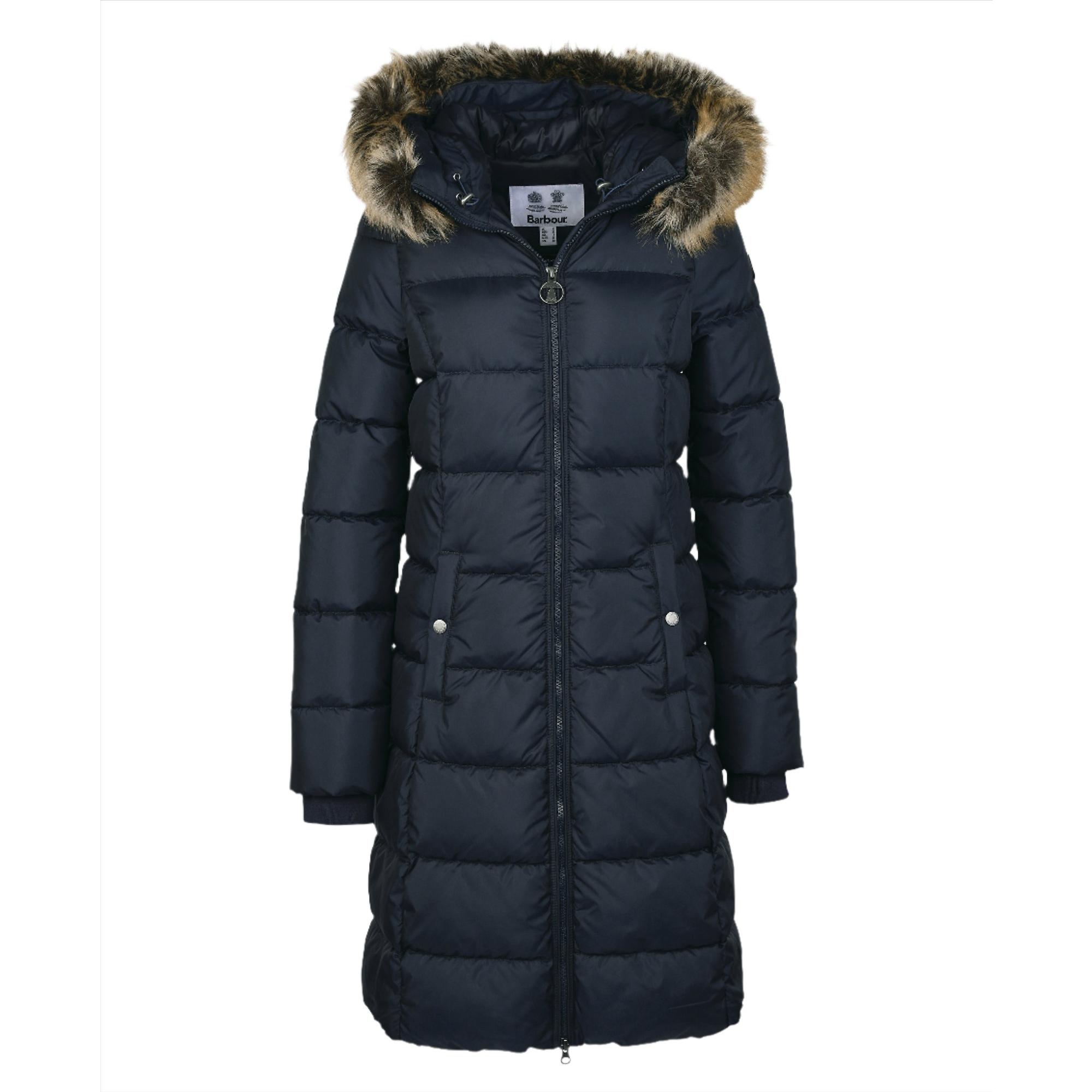 Product image 1 of 10 of Barbour Women's Rosoman Quilted Jacket - Dark Navy