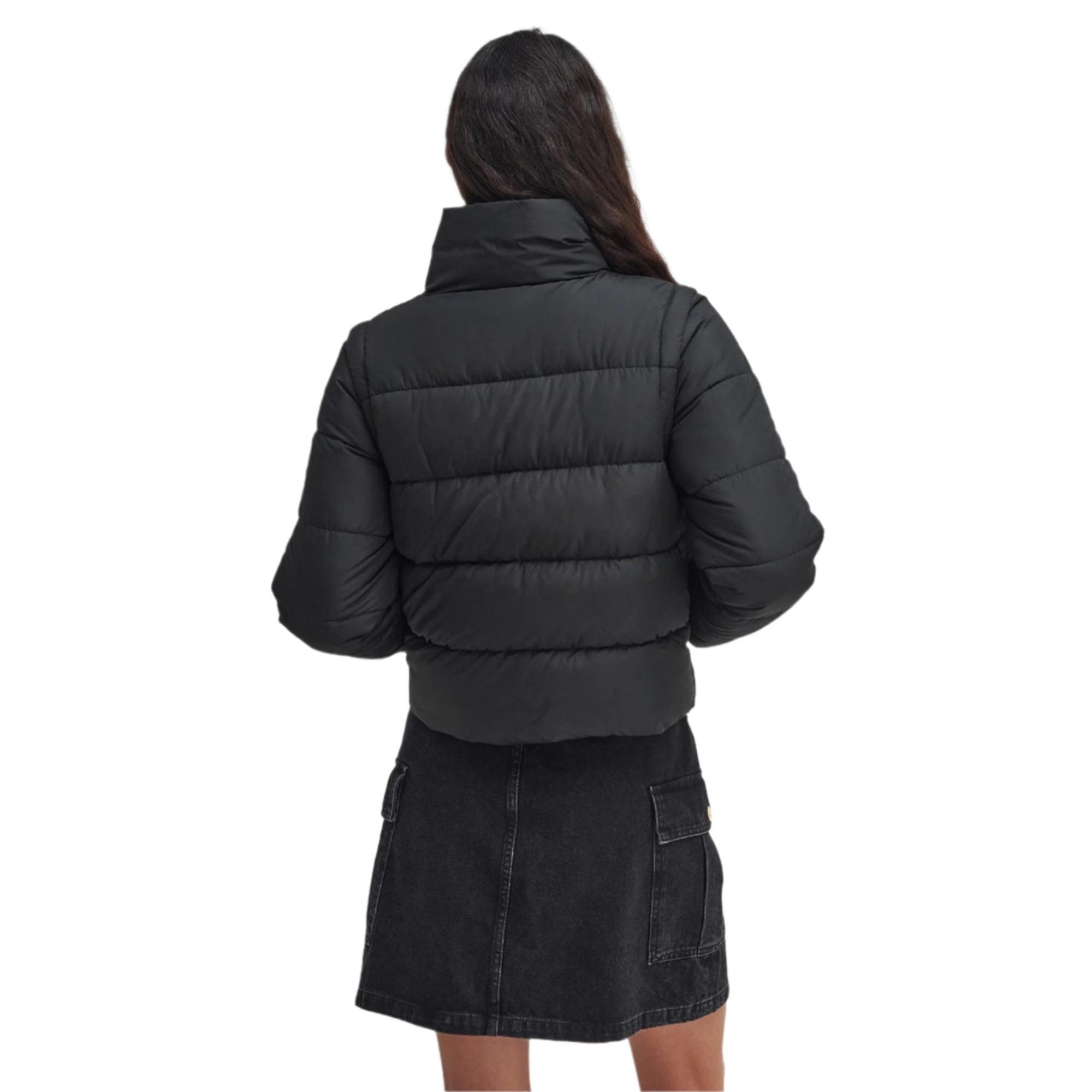 Product image 5 of 10 of Barbour International Women's Webber Convertible Puffer Jacket - Black