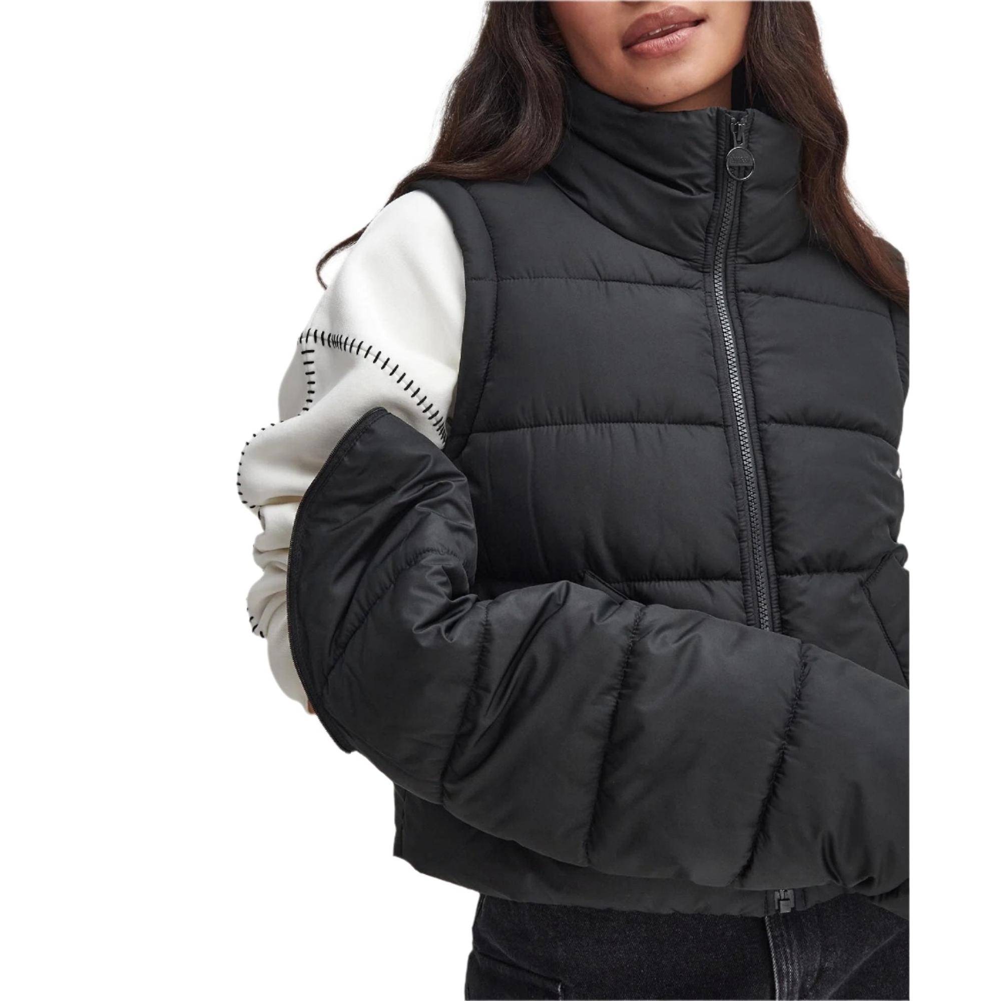 Product image 3 of 10 of Barbour International Women's Webber Convertible Puffer Jacket - Black