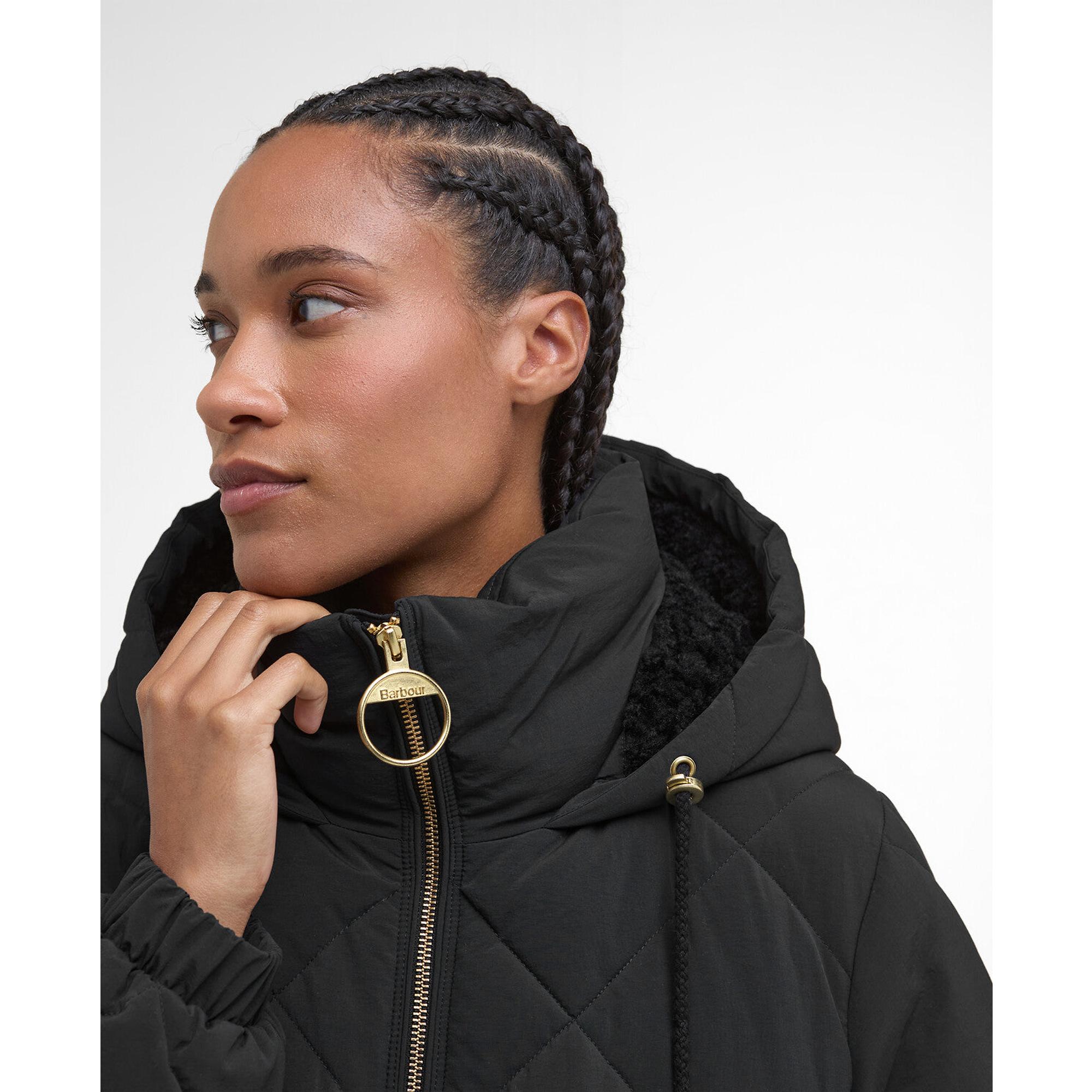 Product image 5 of 9 of Barbour Women's Kirkton Longline Puffer Jacket - Black/Classic