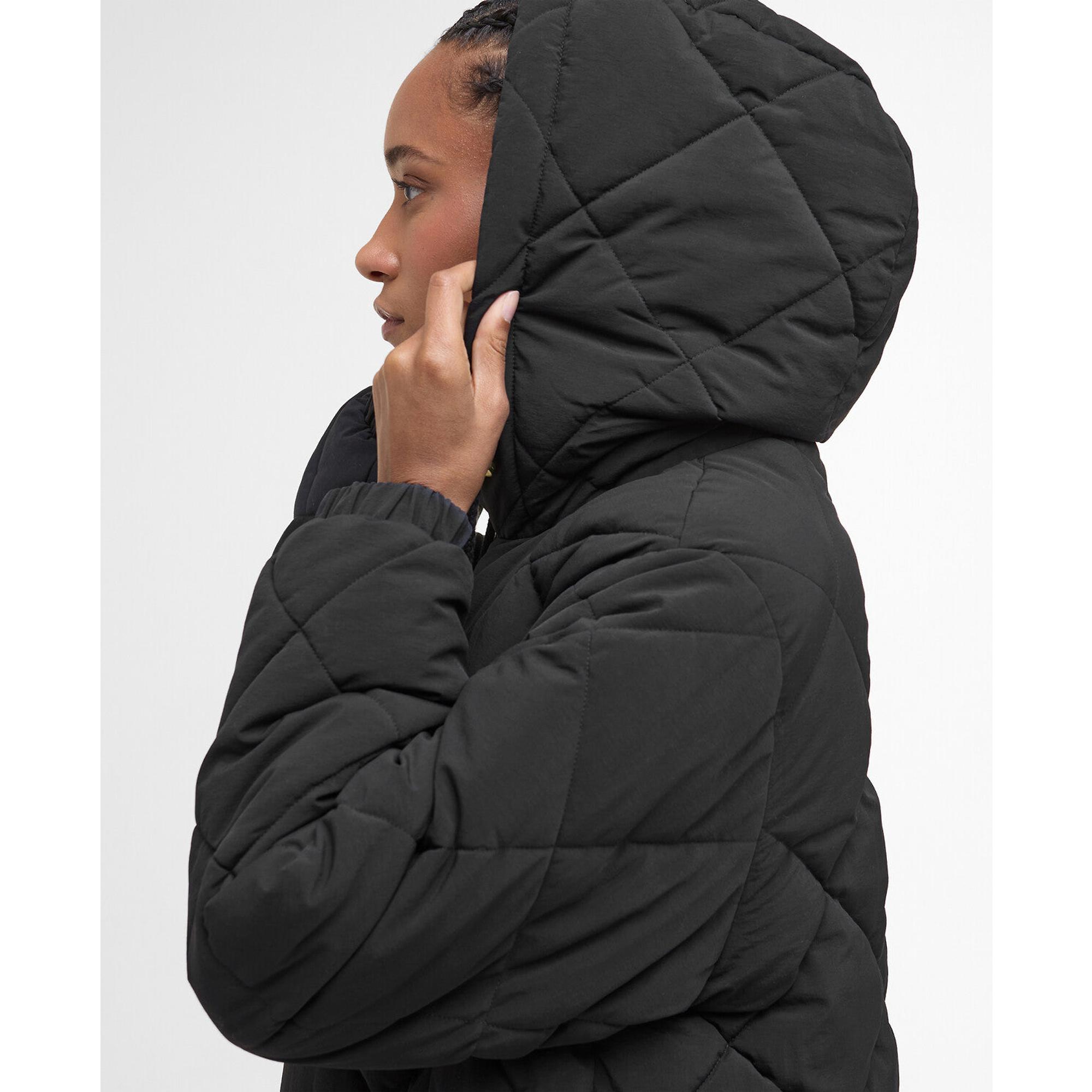 Product image 6 of 9 of Barbour Women's Kirkton Longline Puffer Jacket - Black/Classic