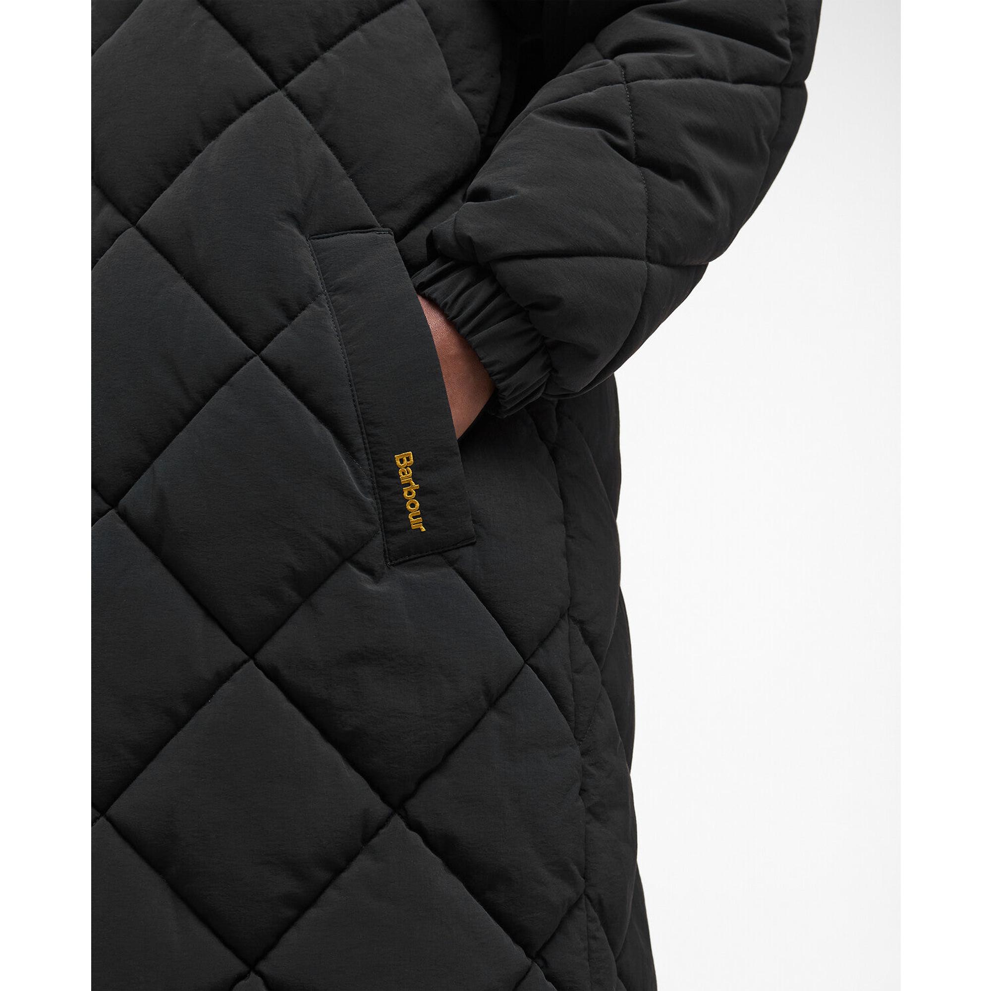 Product image 7 of 9 of Barbour Women's Kirkton Longline Puffer Jacket - Black/Classic