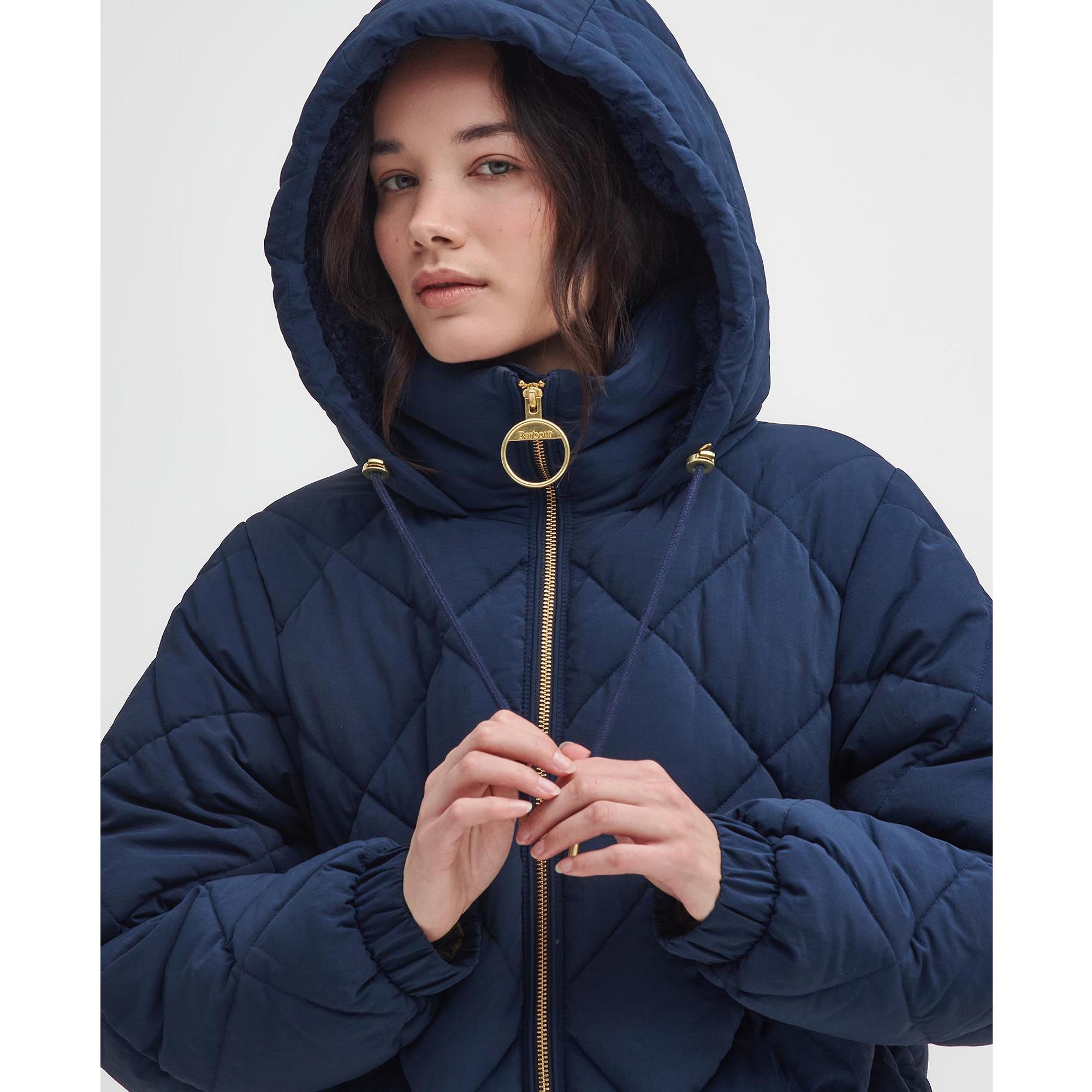 Product image 7 of 11 of Barbour Women's Kirkton Longline Puffer Jacket - Navy/Classic