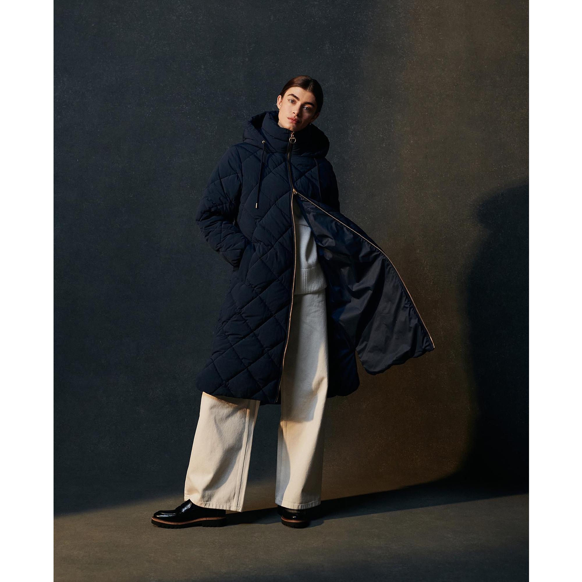 Product image 11 of 11 of Barbour Women's Kirkton Longline Puffer Jacket - Navy/Classic