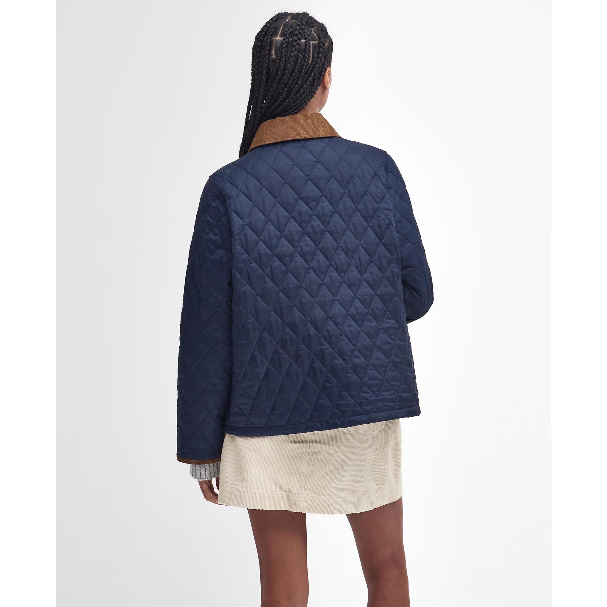 Product image 4 of 10 of Barbour Women's 30th Anniversary Liddesdale Cropped Quilted Jacket - Navy/Classic