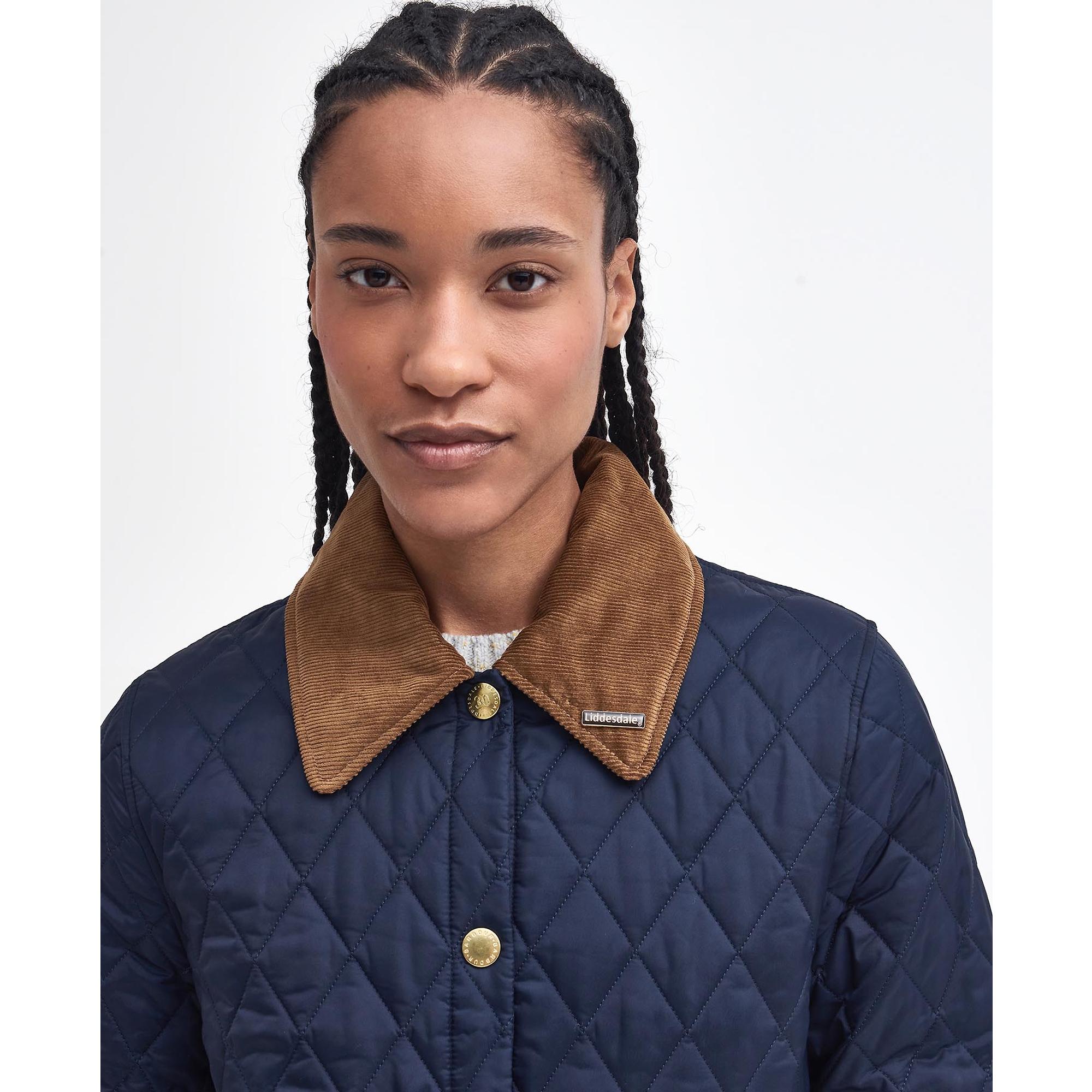 Product image 8 of 10 of Barbour Women's 30th Anniversary Liddesdale Cropped Quilted Jacket - Navy/Classic