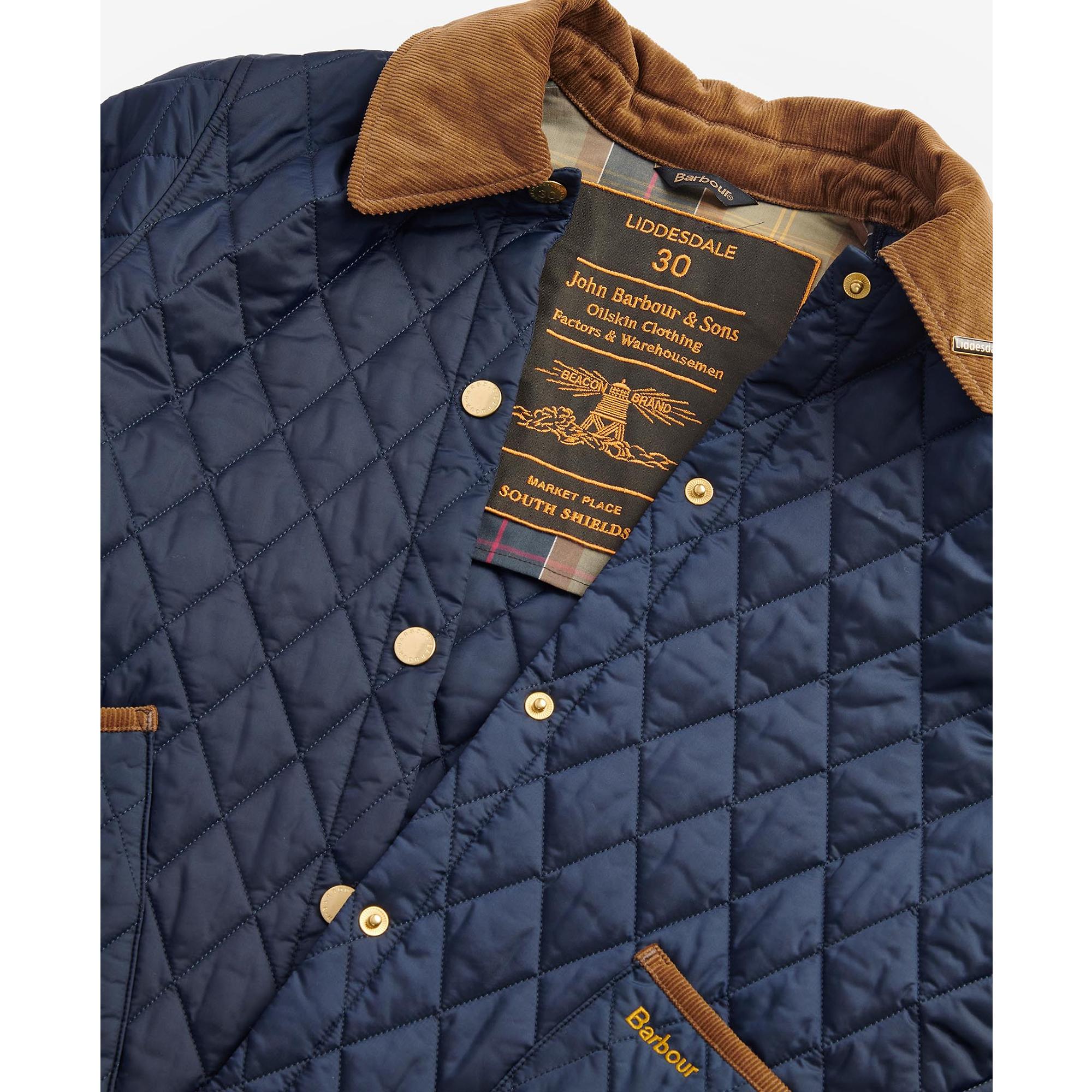 Product image 2 of 10 of Barbour Women's 30th Anniversary Liddesdale Cropped Quilted Jacket - Navy/Classic