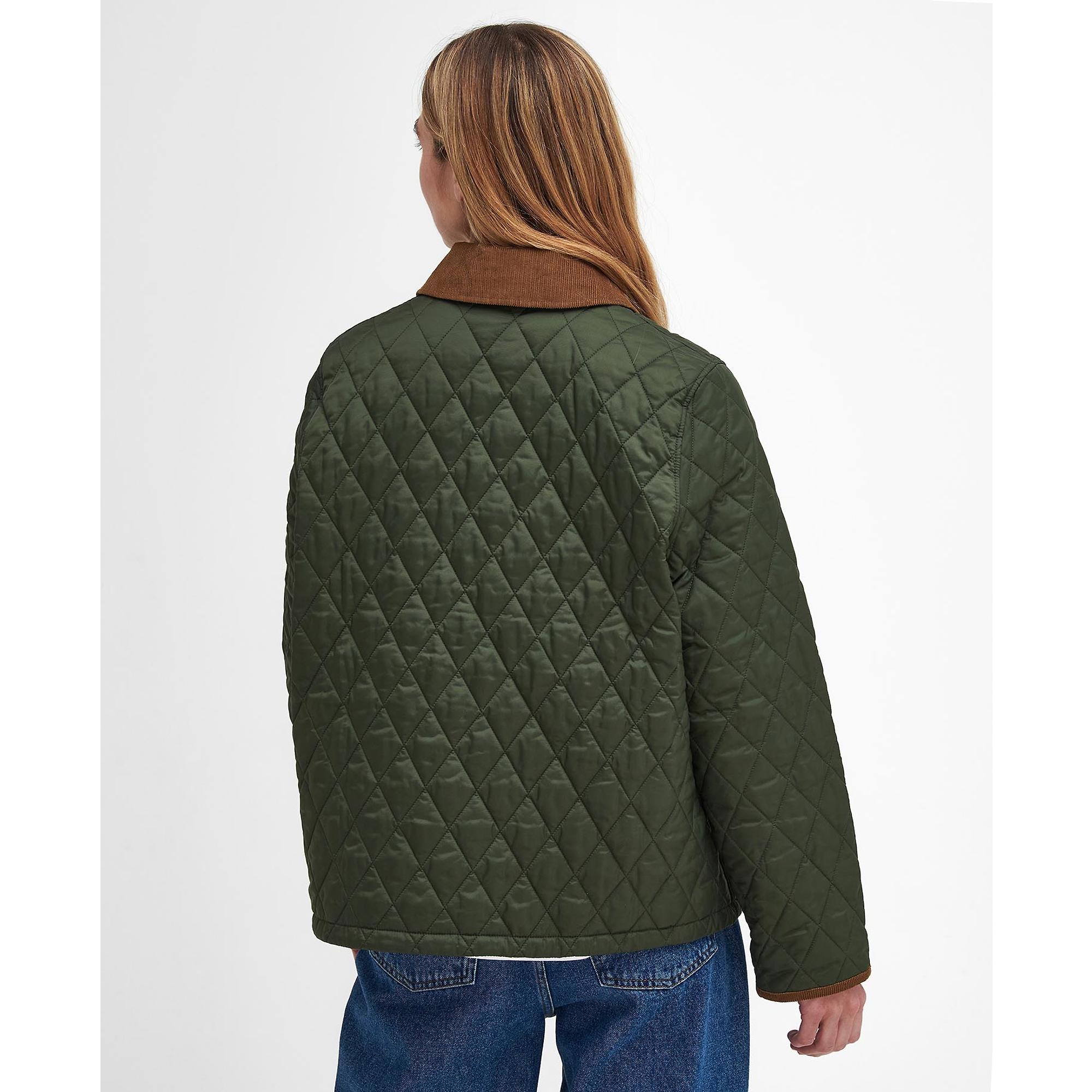 Product image 5 of 9 of Barbour Women's 30th Anniversary Liddesdale Cropped Quilted Jacket - Olive/Classic