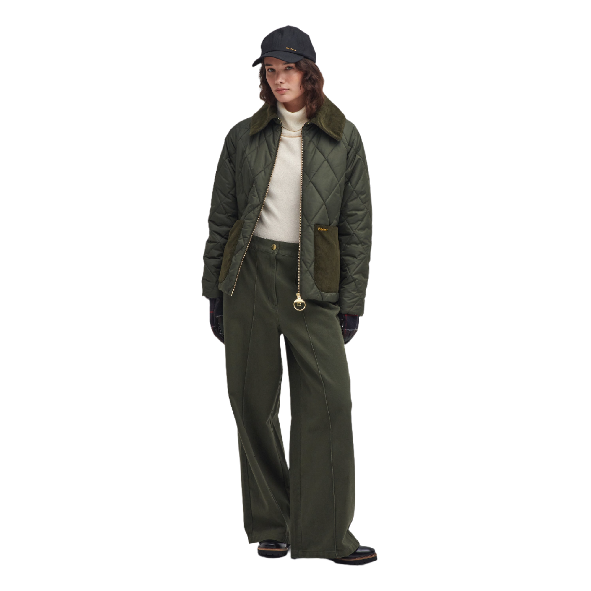 Product image 2 of 7 of Barbour Women's Dalroy Quilted Jacket - Olive