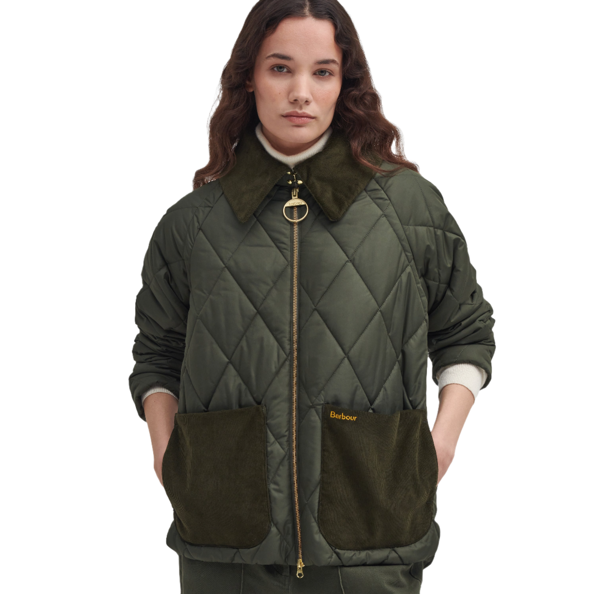 Product image 3 of 7 of Barbour Women's Dalroy Quilted Jacket - Olive