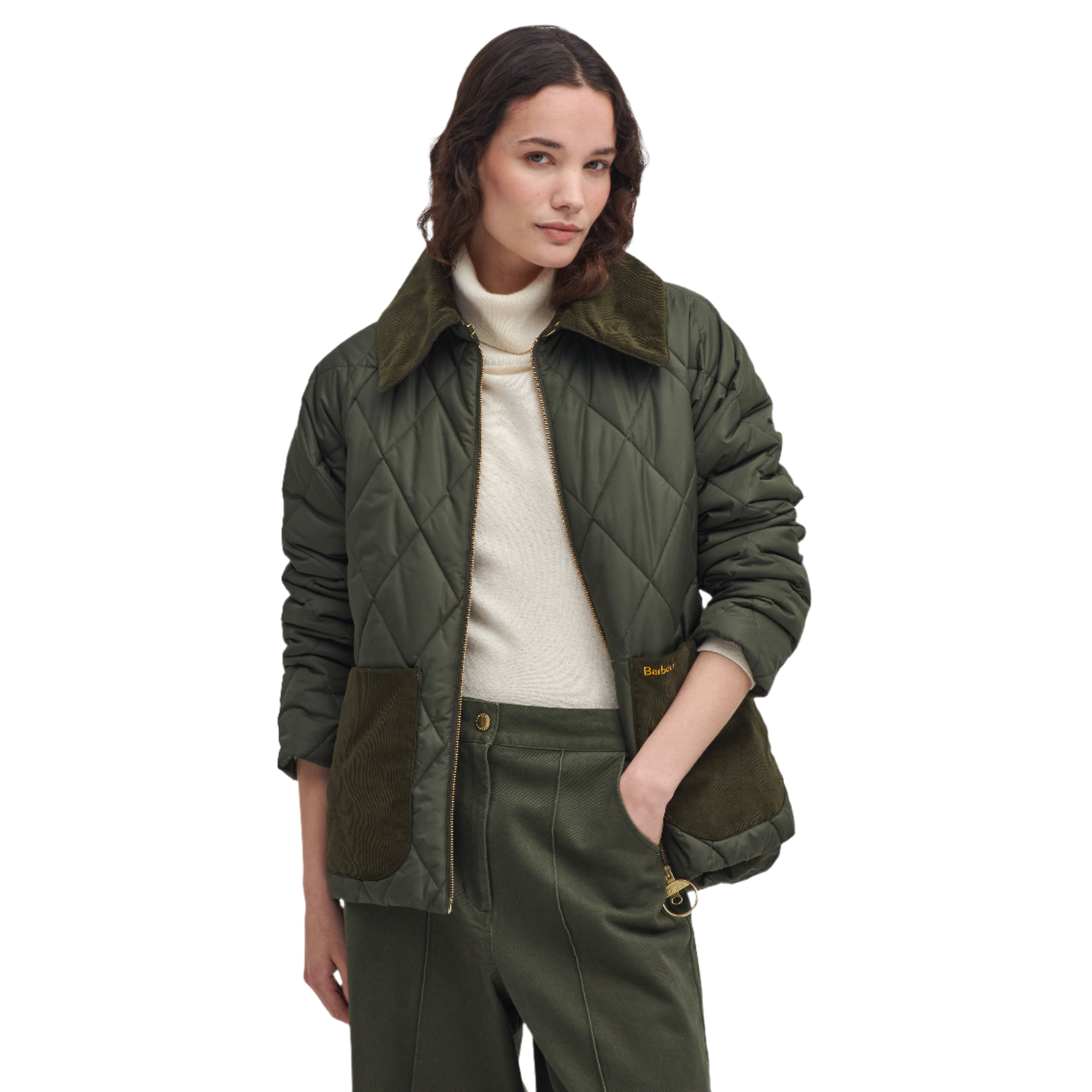 Product image 4 of 7 of Barbour Women's Dalroy Quilted Jacket - Olive