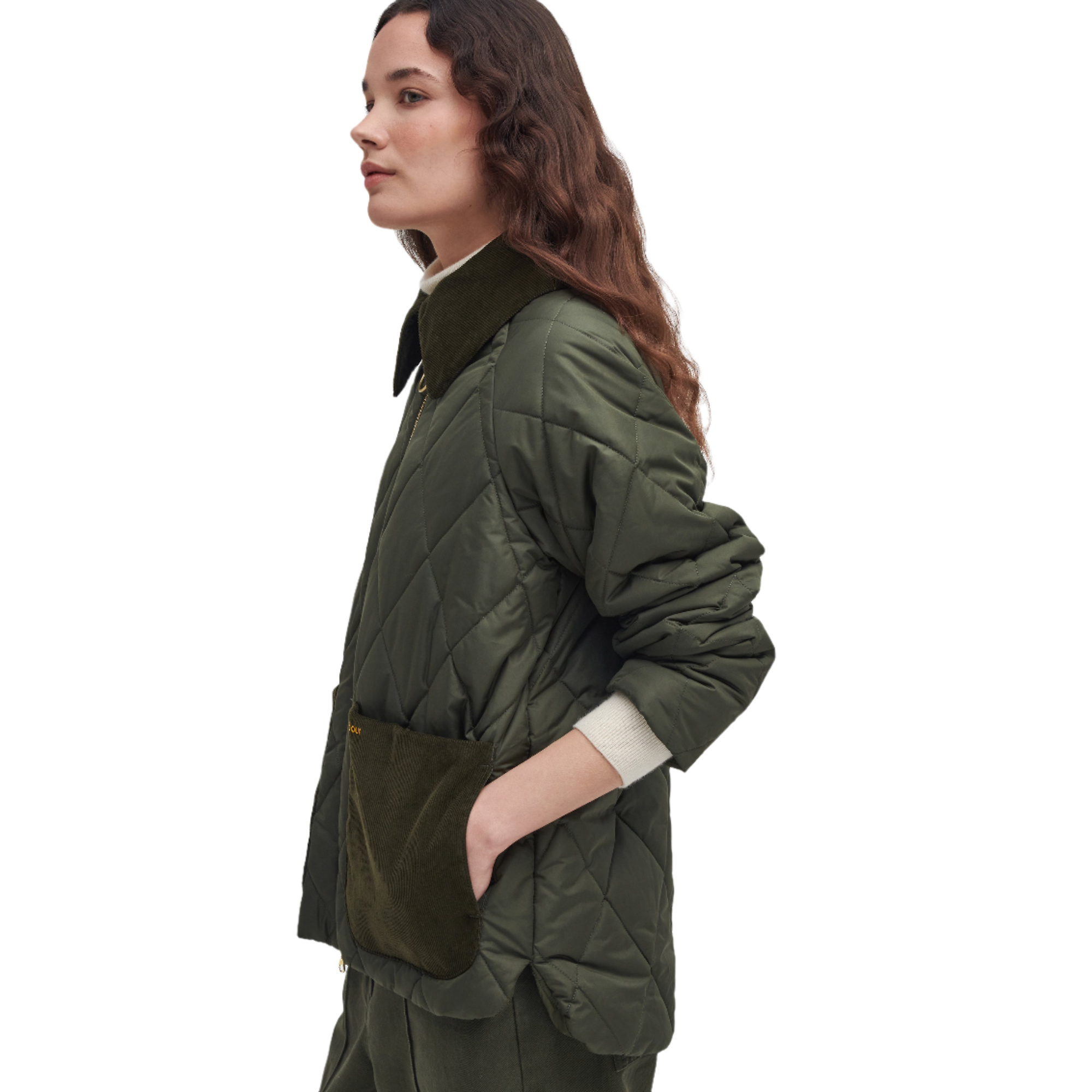 Product image 5 of 7 of Barbour Women's Dalroy Quilted Jacket - Olive