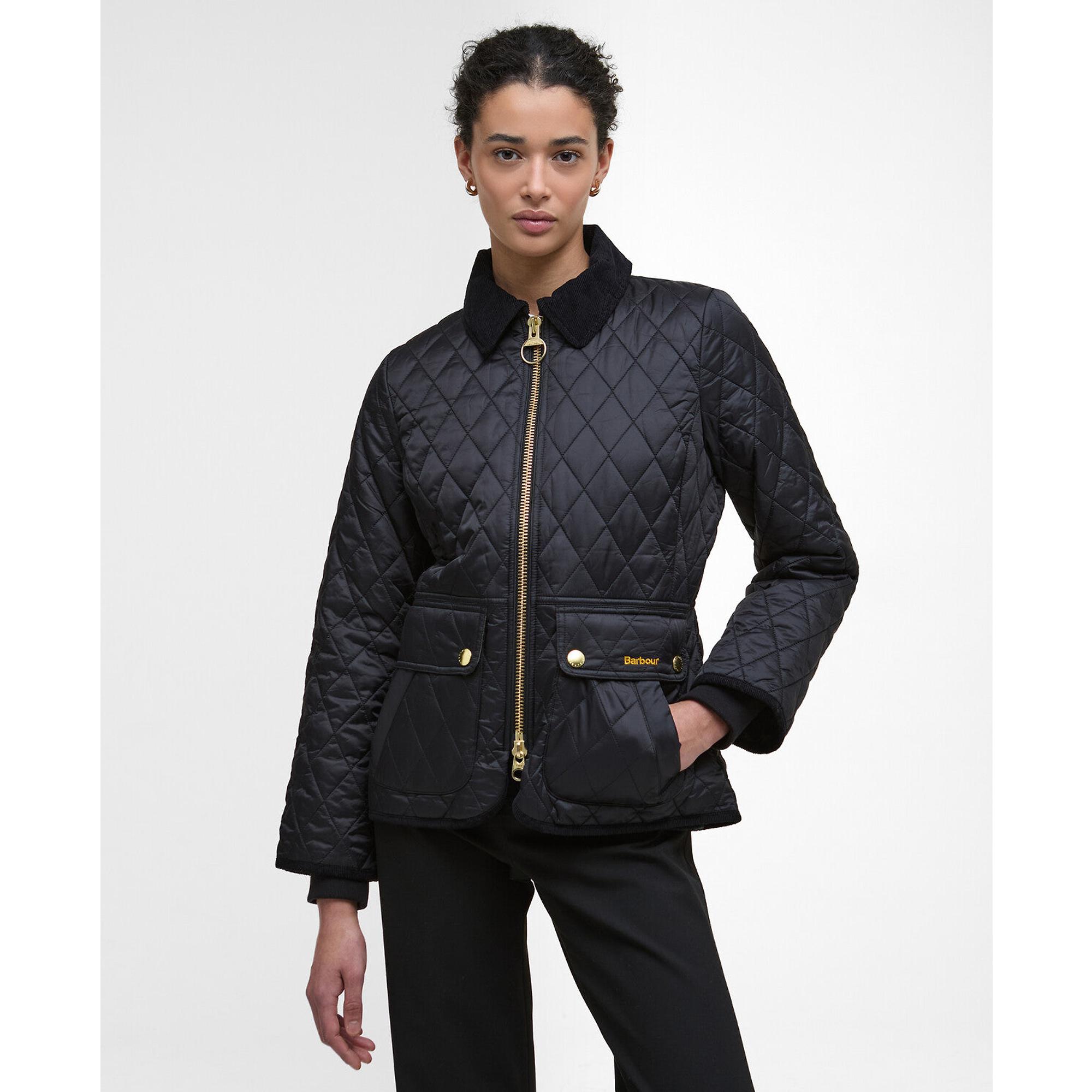 Product image 2 of 8 of Barbour Women's Fitted Beadnell Quilted Jacket - Black/Classic