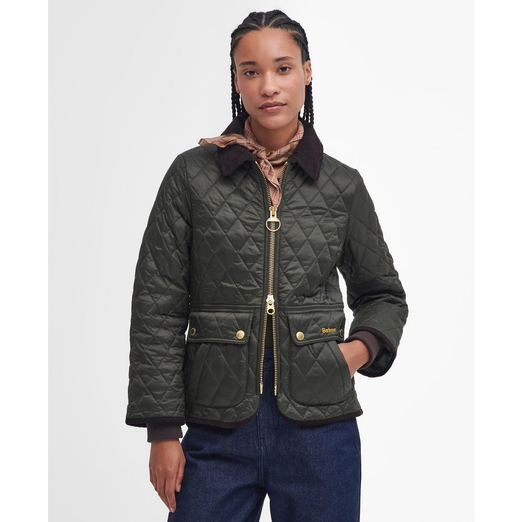 Product image 2 of 9 of Barbour Women's Fitted Beadnell Quilted Jacket - Sage/Ancient