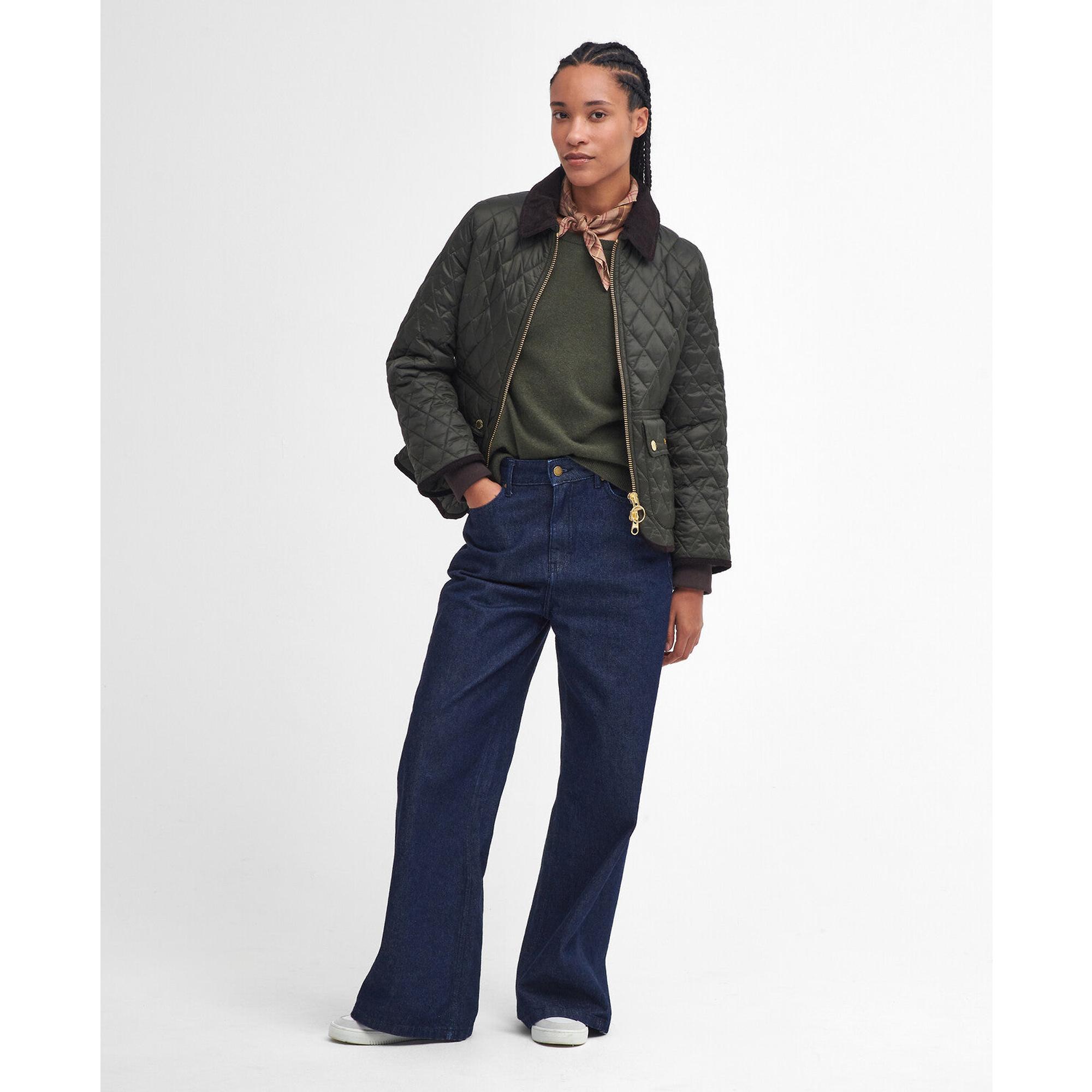 Product image 3 of 9 of Barbour Women's Fitted Beadnell Quilted Jacket - Sage/Ancient