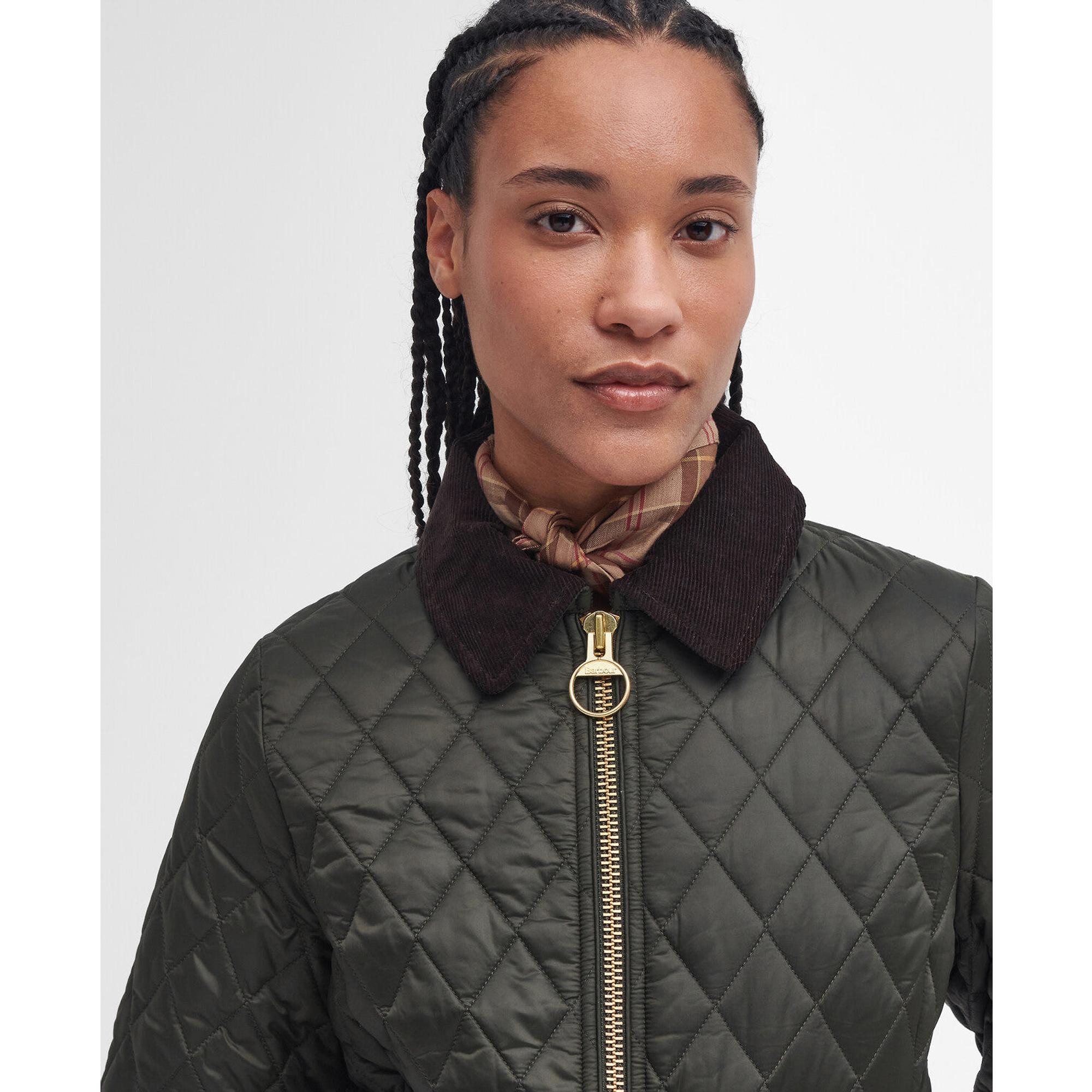 Product image 5 of 9 of Barbour Women's Fitted Beadnell Quilted Jacket - Sage/Ancient