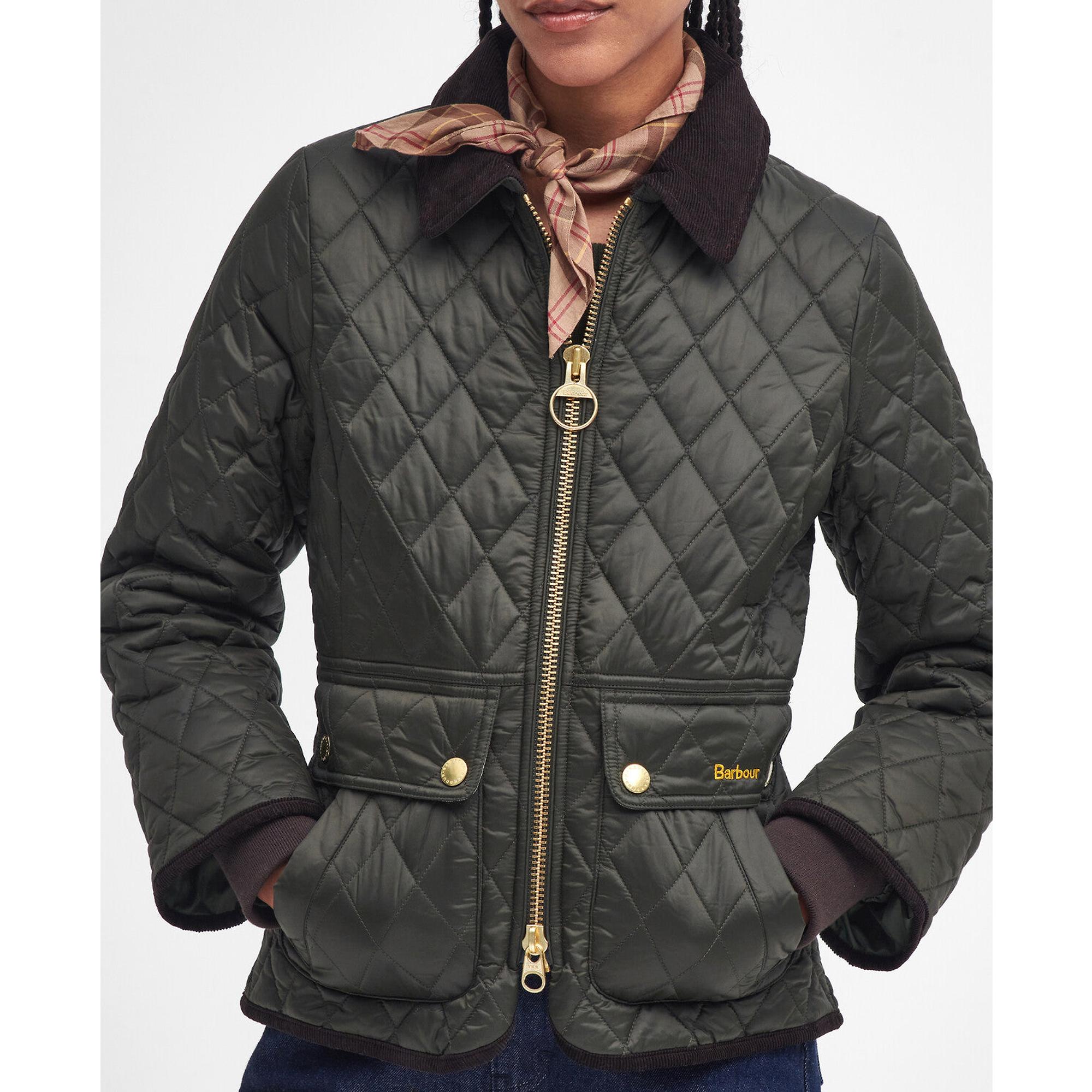 Product image 7 of 9 of Barbour Women's Fitted Beadnell Quilted Jacket - Sage/Ancient
