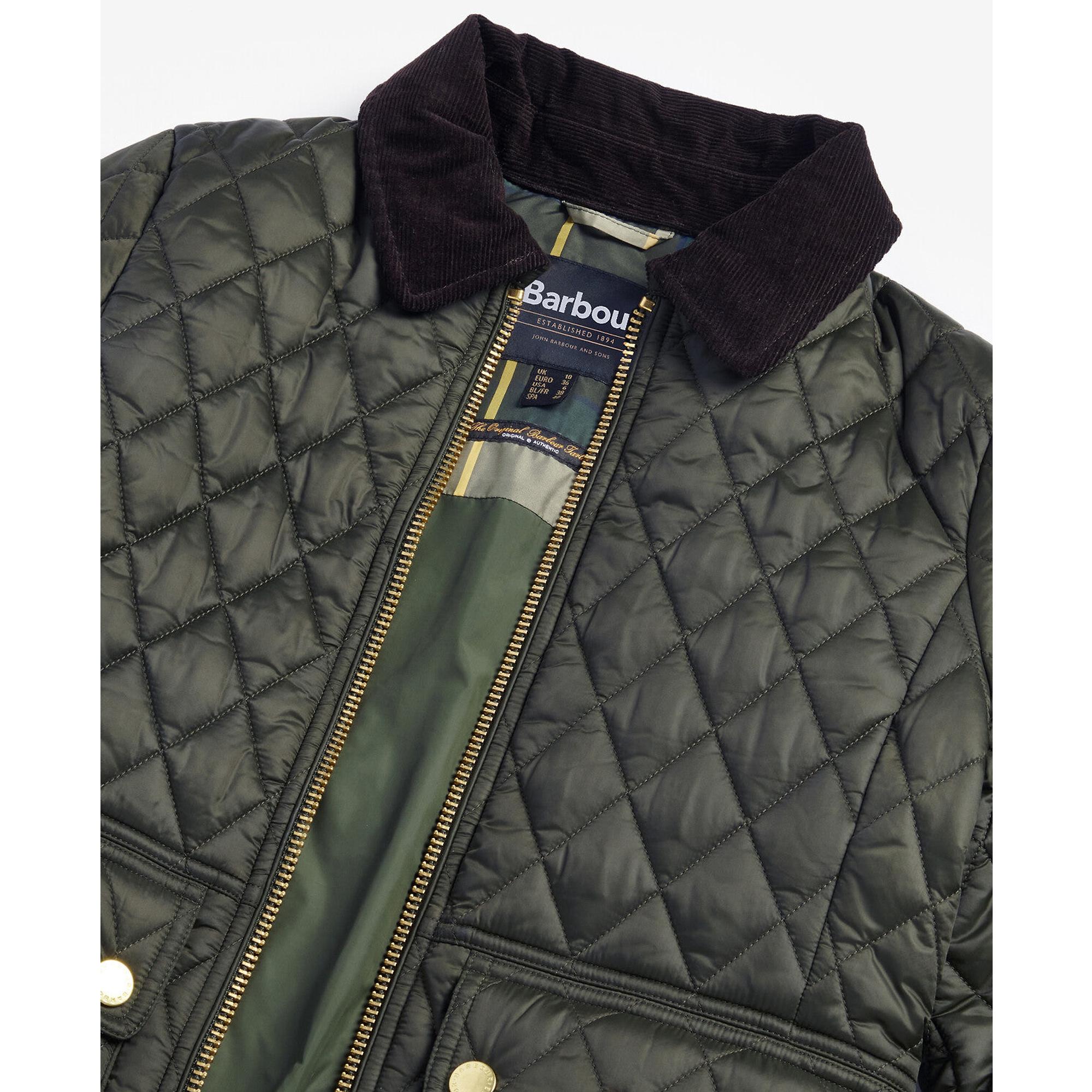 Product image 9 of 9 of Barbour Women's Fitted Beadnell Quilted Jacket - Sage/Ancient