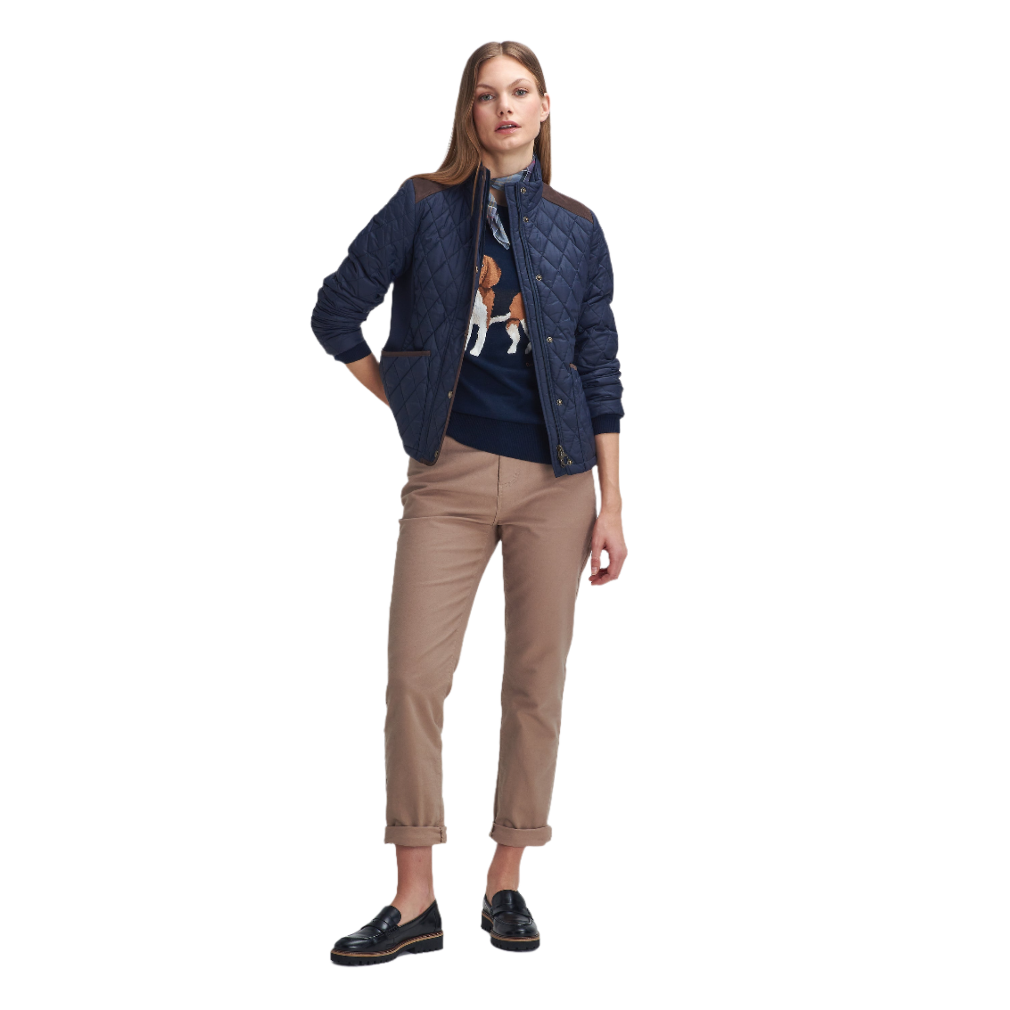 Product image 2 of 6 of Barbour Women's Highfield Quilted Jacket - Navy/Classic