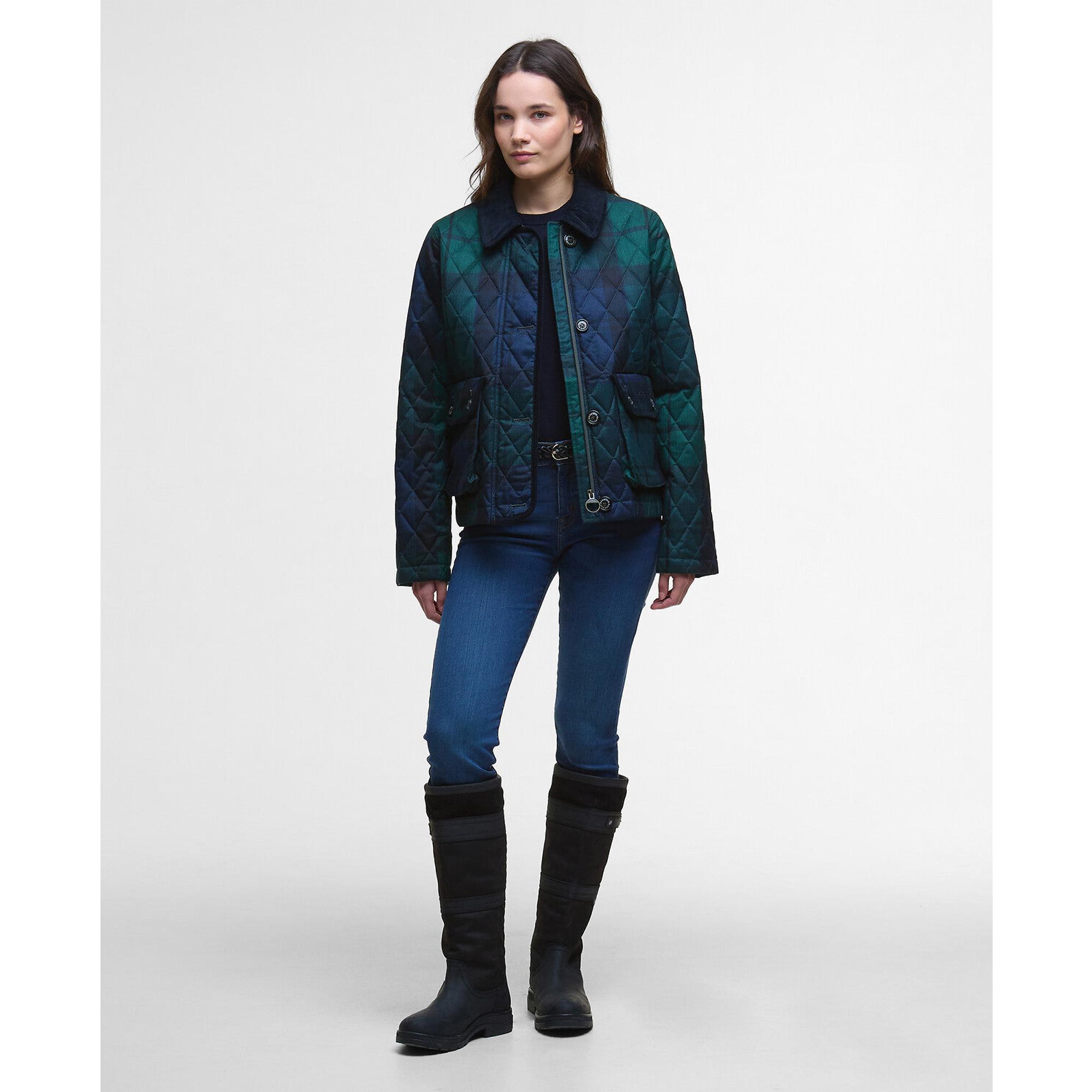 Product image 3 of 7 of Barbour Women's Loudon Quilted Jacket - Blackwatch Tartan