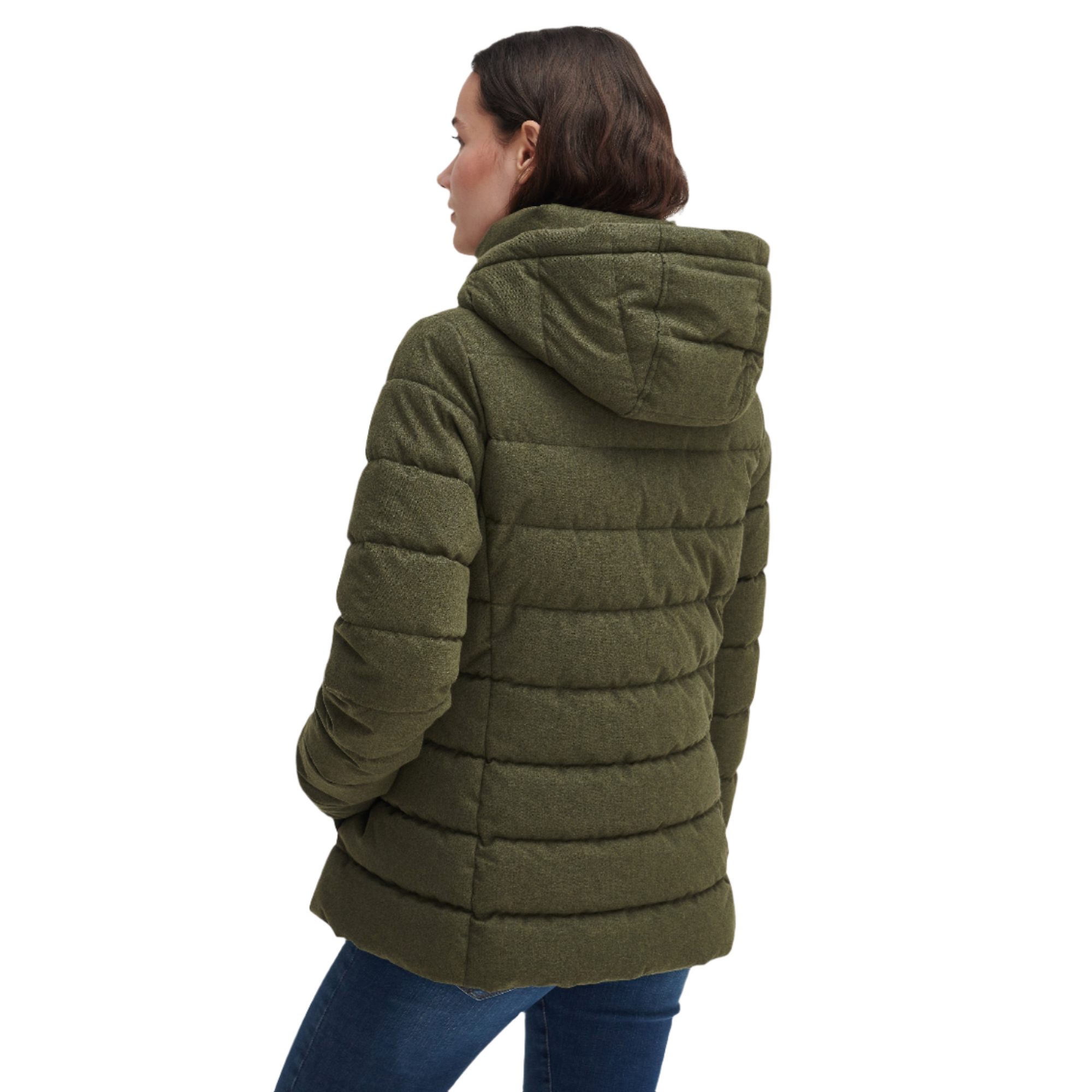Product image 4 of 8 of Barbour Women's Camellia Puffer Jacket - Olive