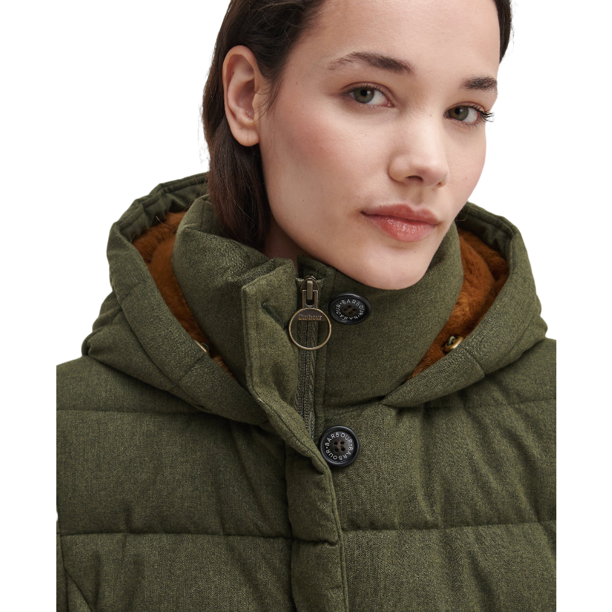 Product image 6 of 8 of Barbour Women's Camellia Puffer Jacket - Olive