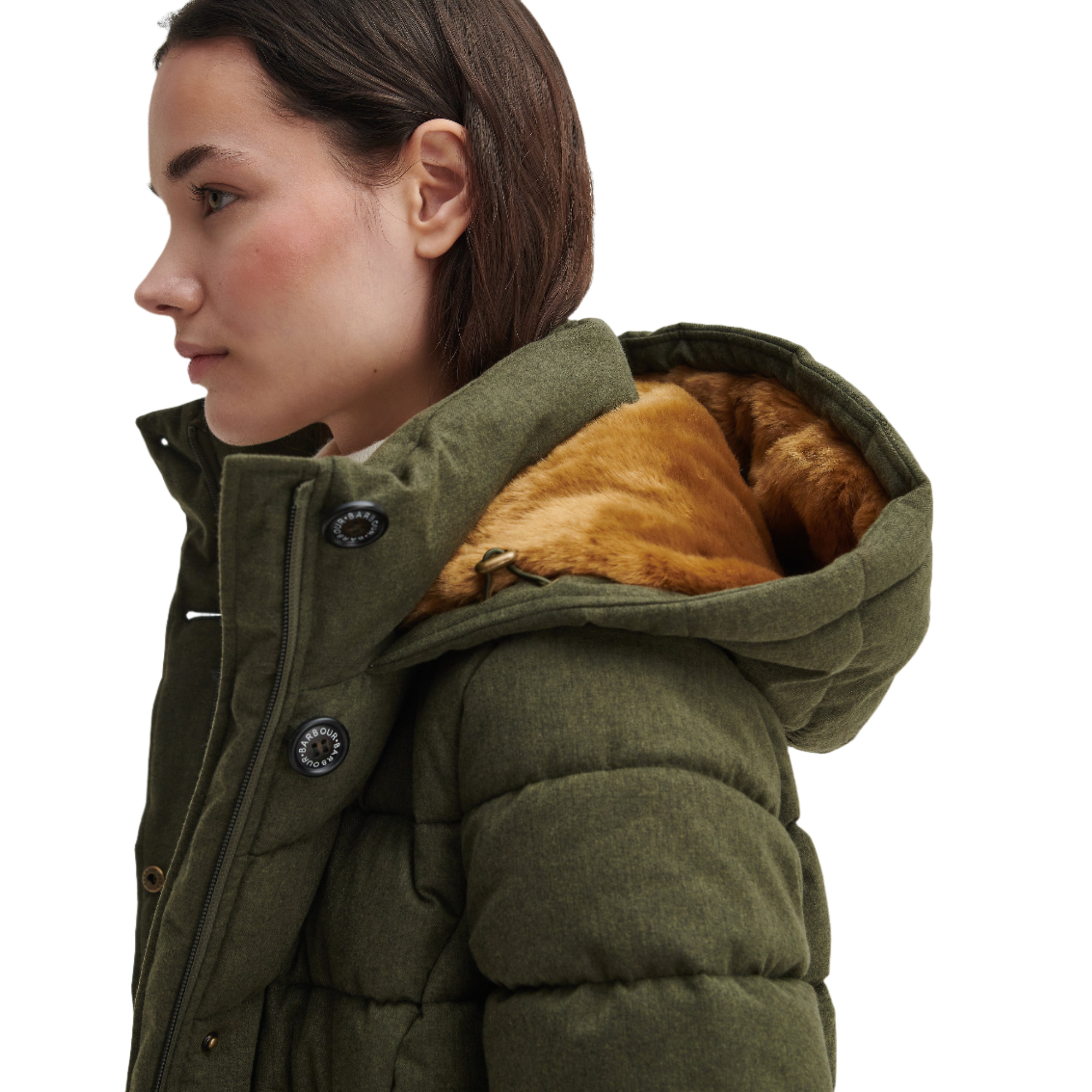 Product image 7 of 8 of Barbour Women's Camellia Puffer Jacket - Olive