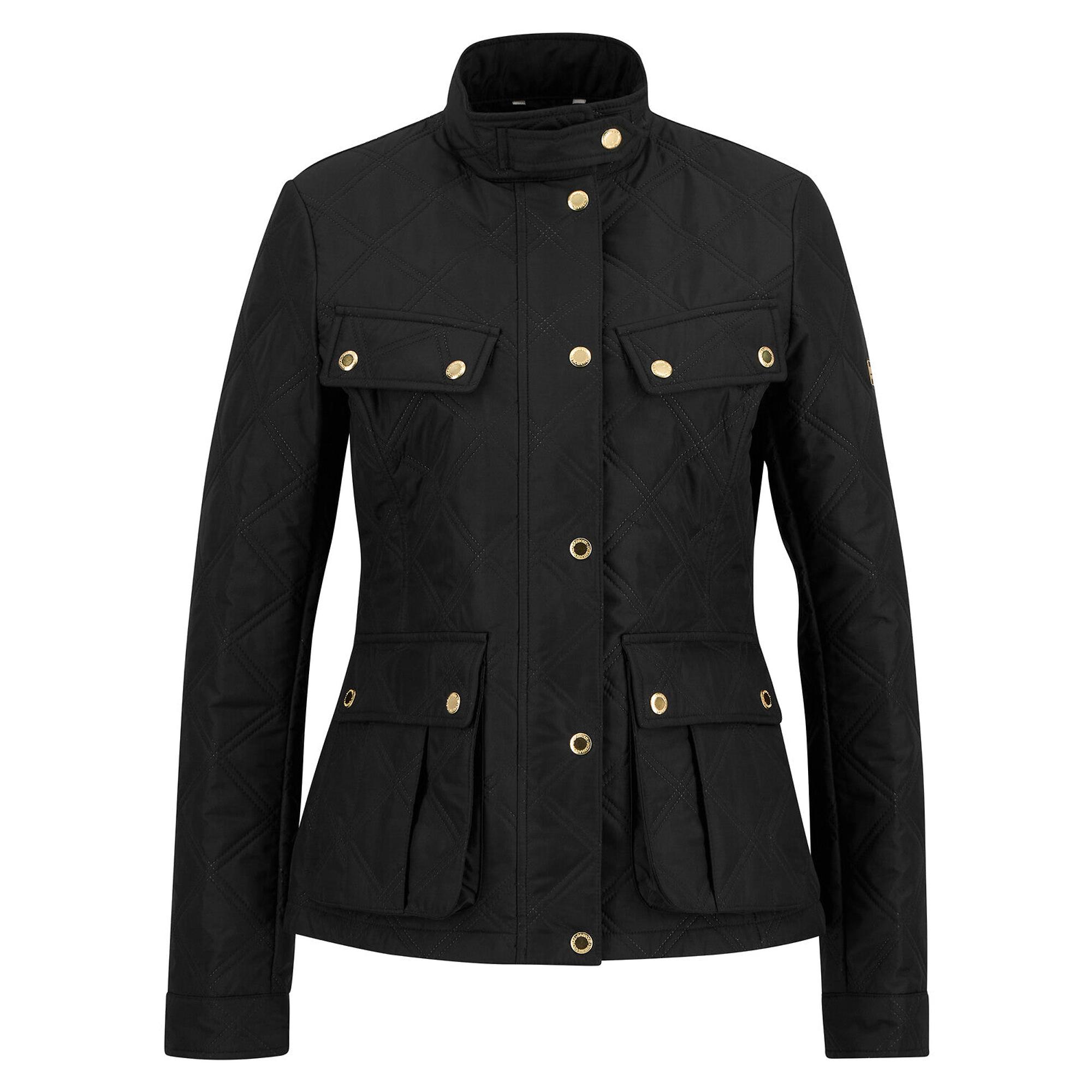 Product image 1 of 6 of Barbour International Women's Halsey Quilted Jacket - Black/Black