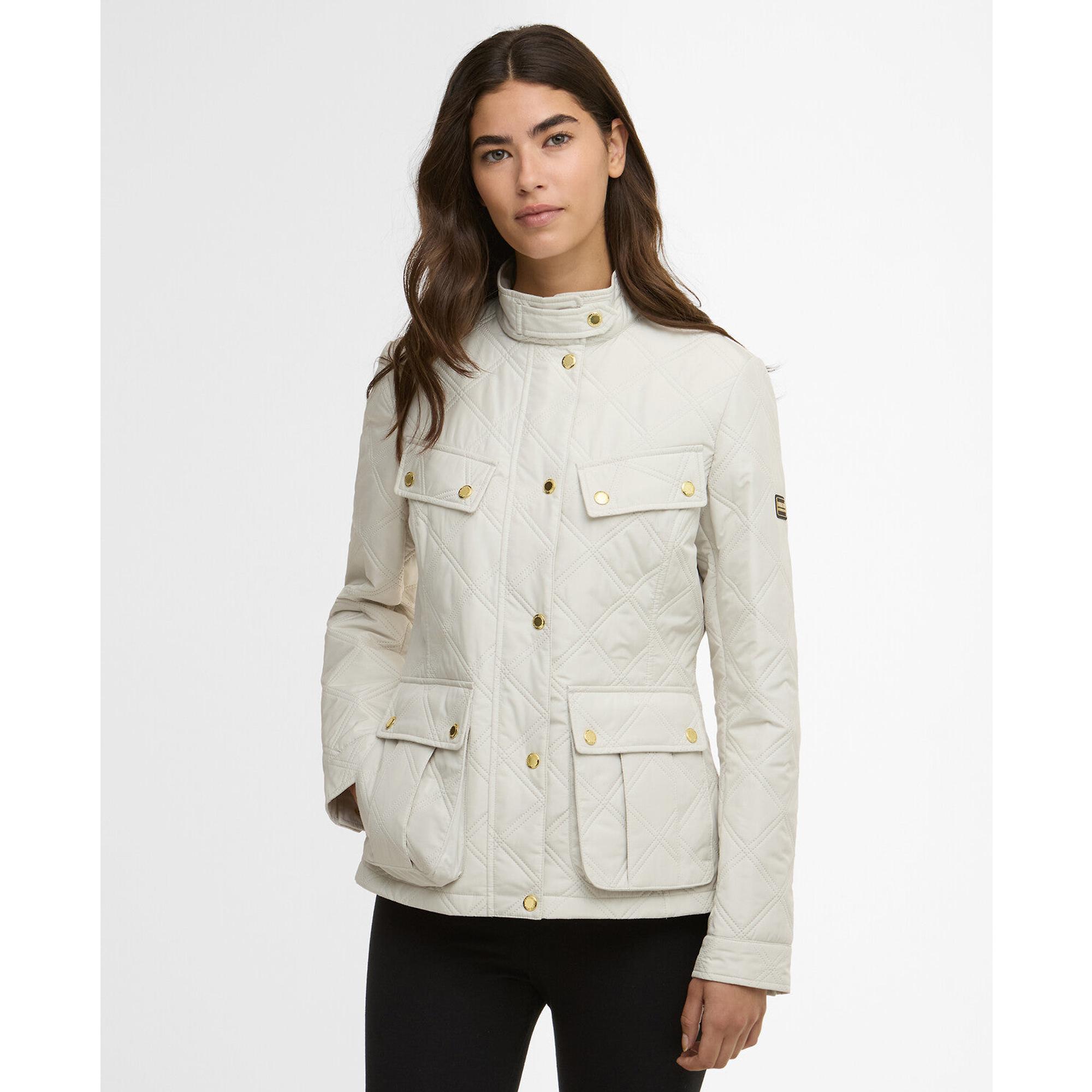 Product image 2 of 6 of Barbour International Women's Halsey Quilted Jacket - Silver Birch/Silver Birch