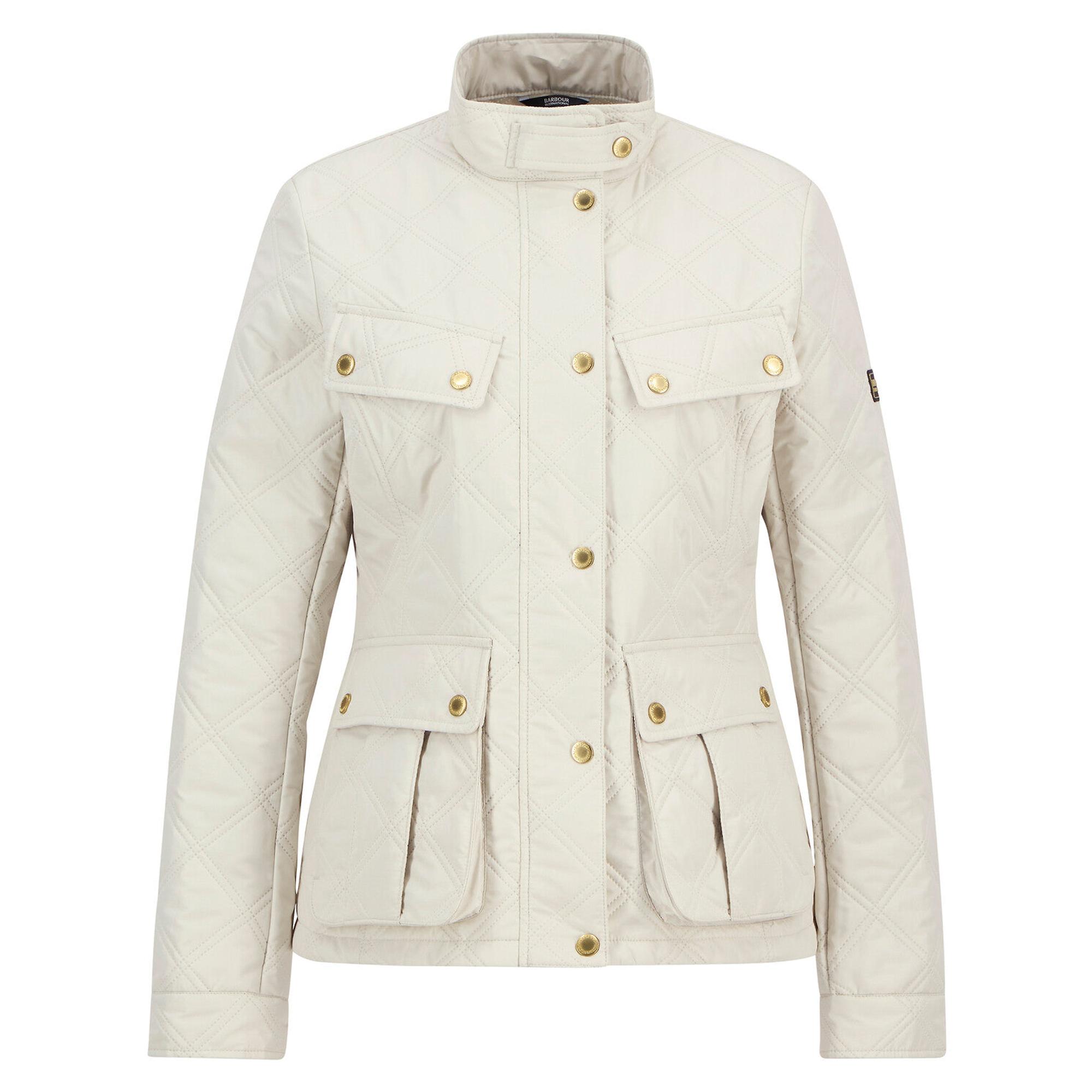 Product image 1 of 6 of Barbour International Women's Halsey Quilted Jacket - Silver Birch/Silver Birch