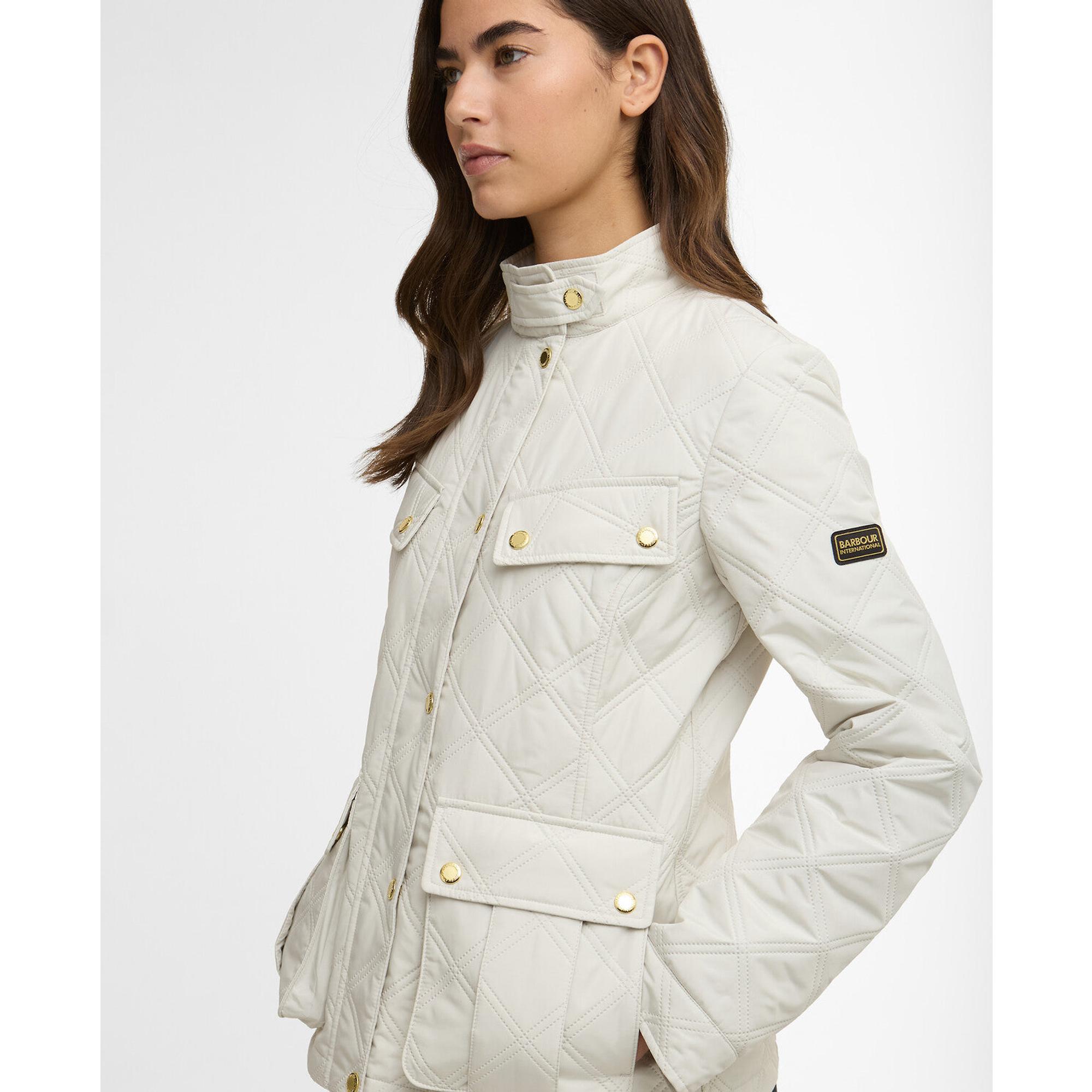 Product image 6 of 6 of Barbour International Women's Halsey Quilted Jacket - Silver Birch/Silver Birch