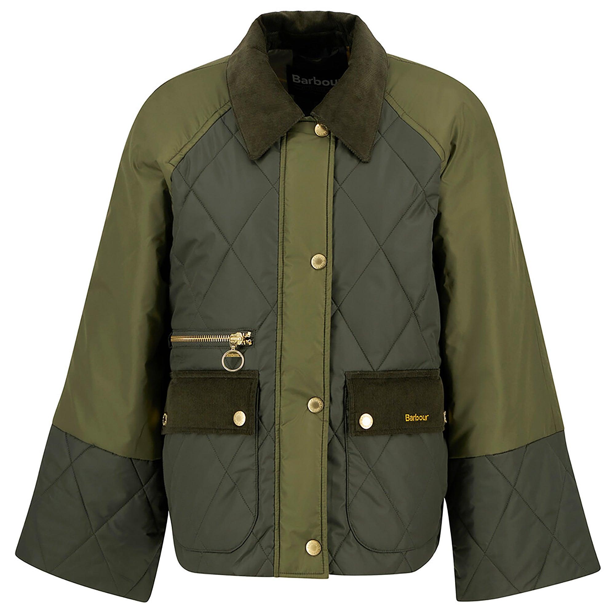 Product image 1 of 7 of Barbour Women's Martha Quilted Jacket - Olive/Dark Moss/Ancient Tartan