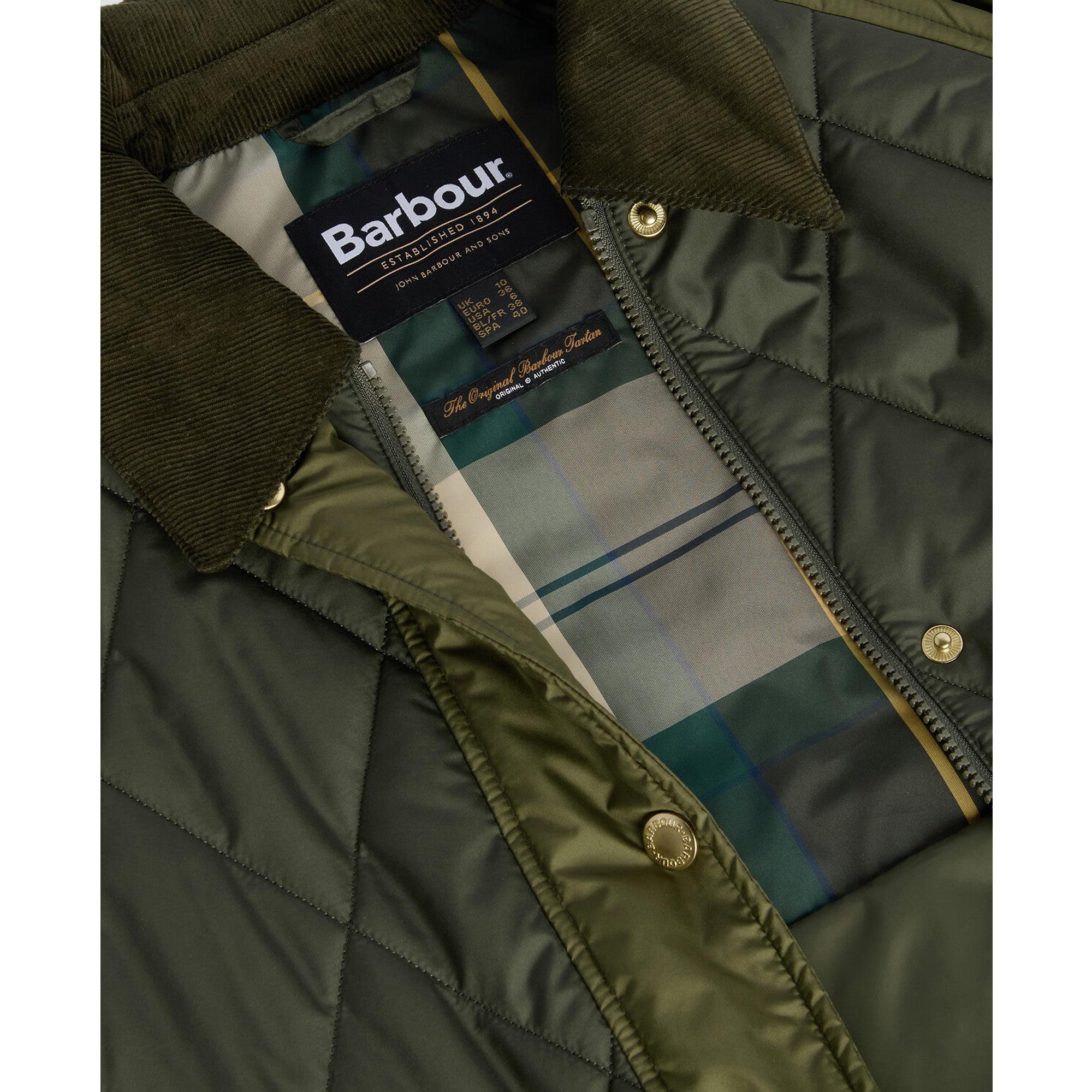 Product image 7 of 7 of Barbour Women's Martha Quilted Jacket - Olive/Dark Moss/Ancient Tartan