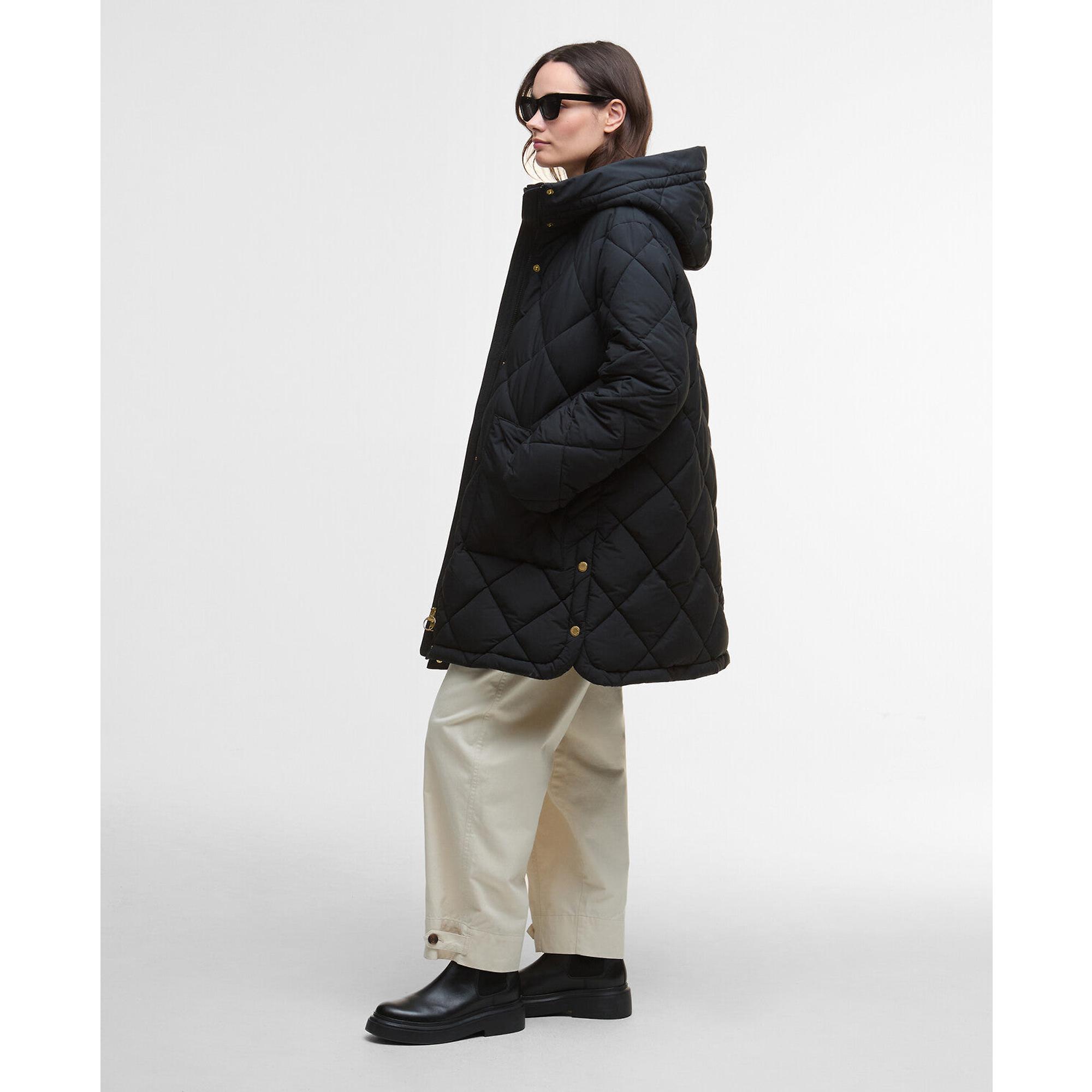 Product image 3 of 7 of Barbour Women's Kailyn Puffer Jacket - Black/Classic Tartan