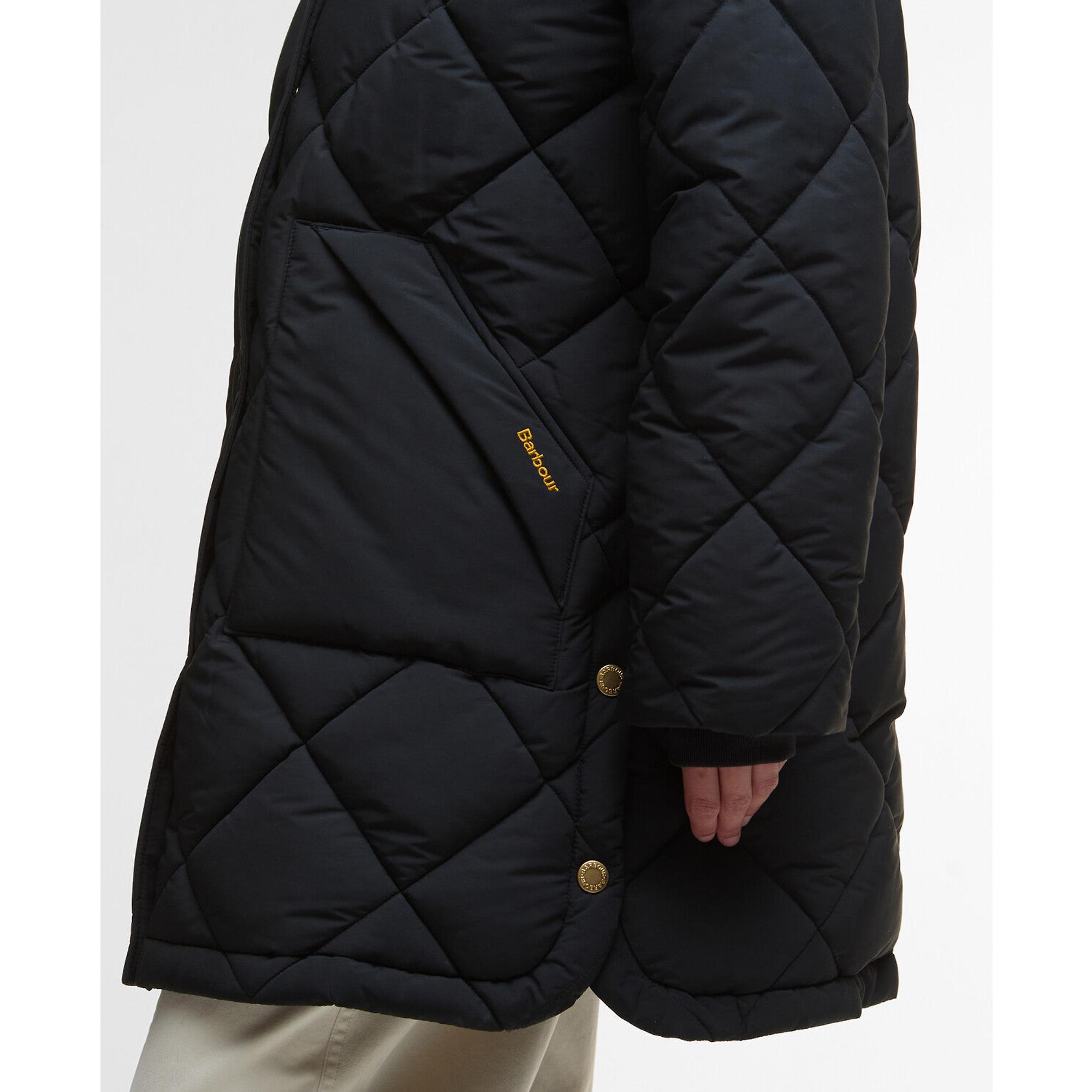 Product image 6 of 7 of Barbour Women's Kailyn Puffer Jacket - Black/Classic Tartan
