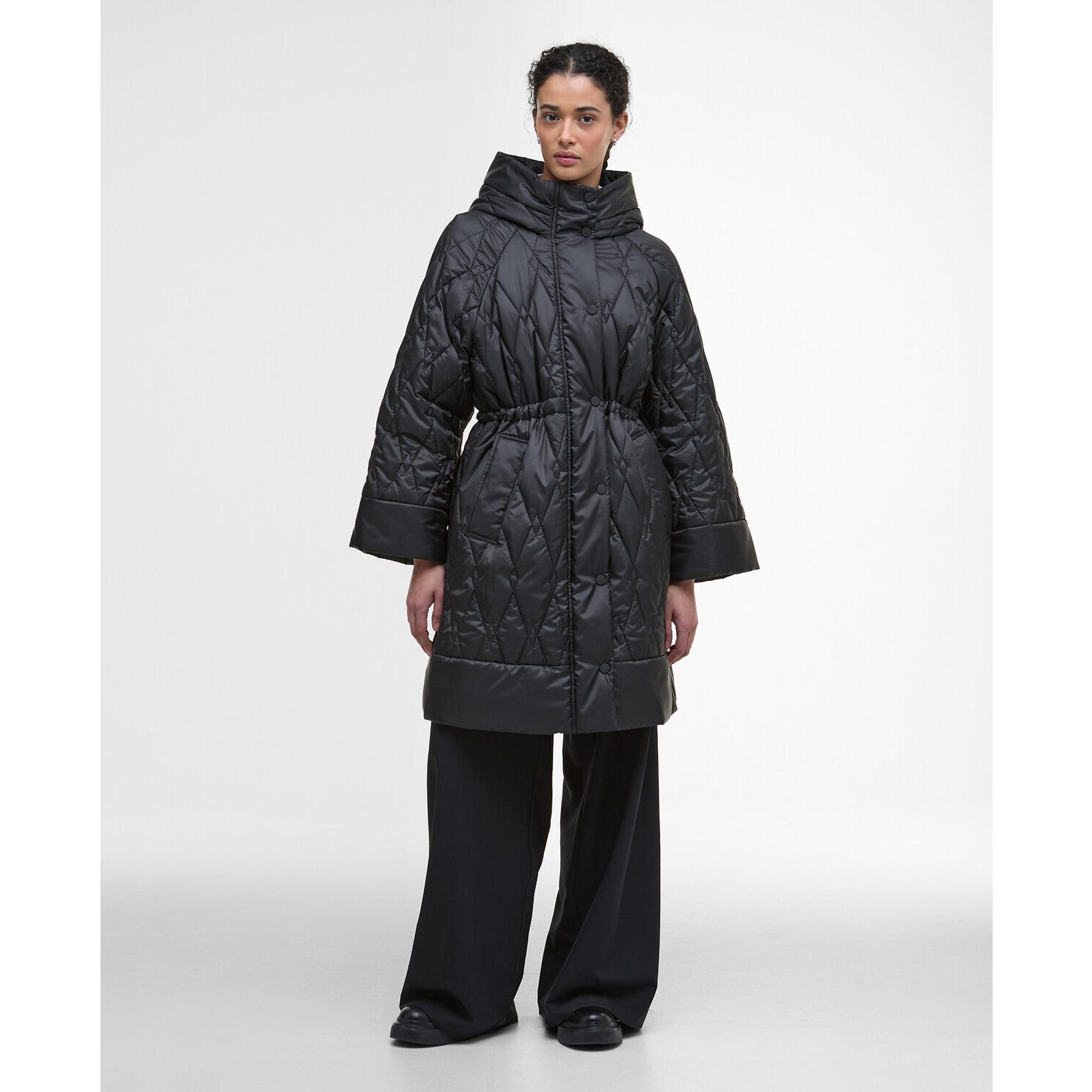Product image 2 of 9 of Barbour Women's Celine Quilted Jacket - Black/Onyx Tartan