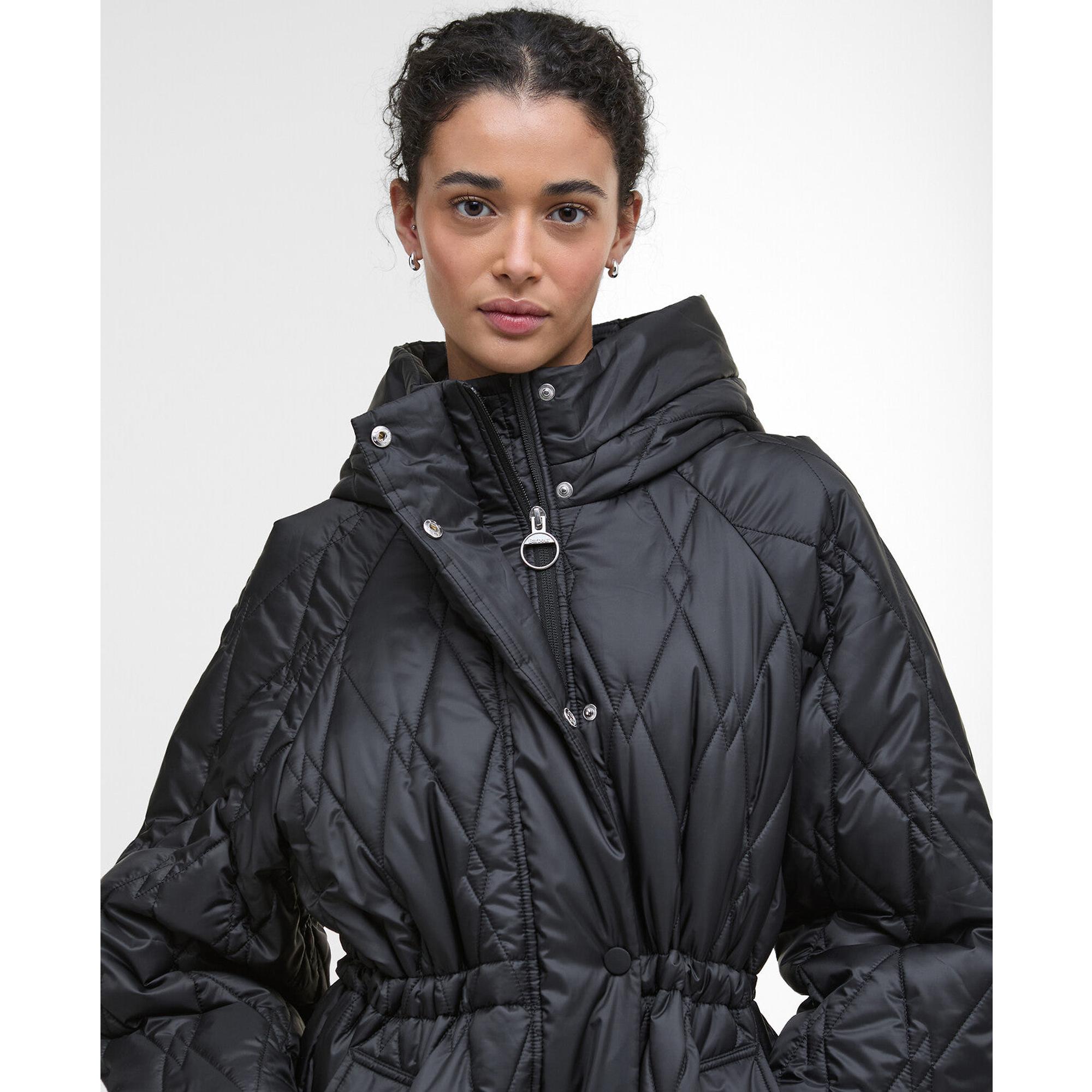 Product image 5 of 9 of Barbour Women's Celine Quilted Jacket - Black/Onyx Tartan