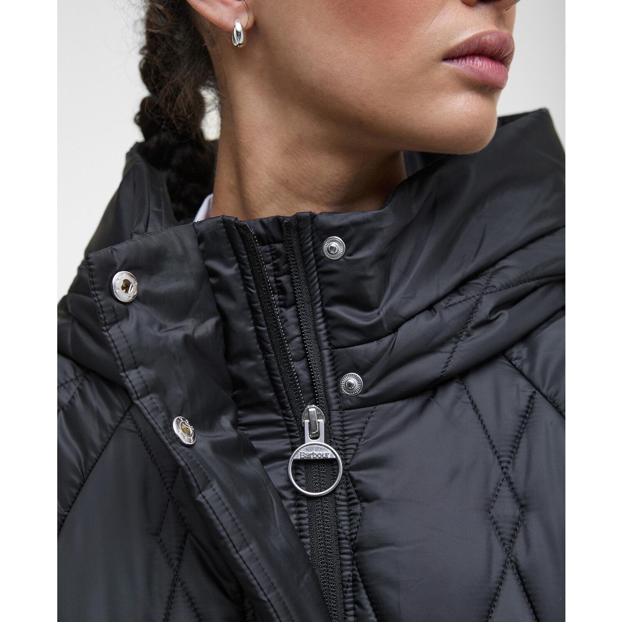 Product image 6 of 9 of Barbour Women's Celine Quilted Jacket - Black/Onyx Tartan
