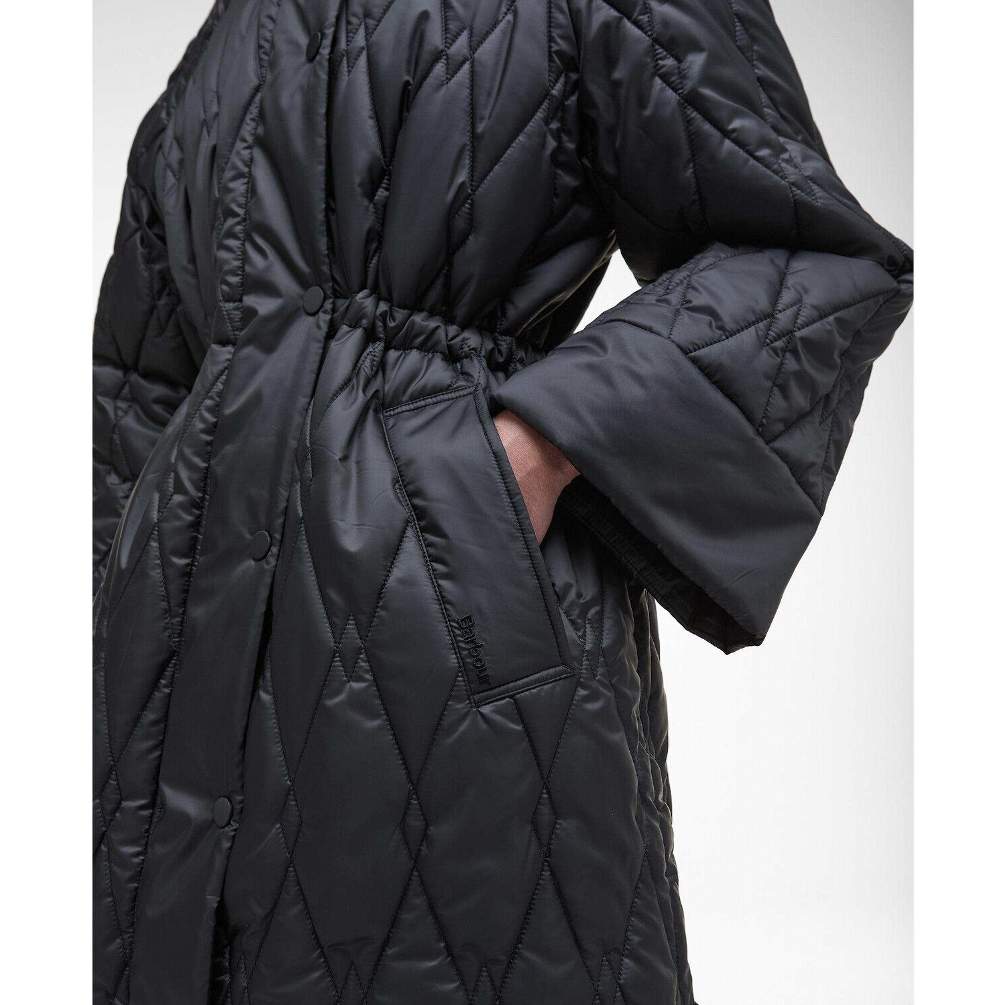 Product image 8 of 9 of Barbour Women's Celine Quilted Jacket - Black/Onyx Tartan