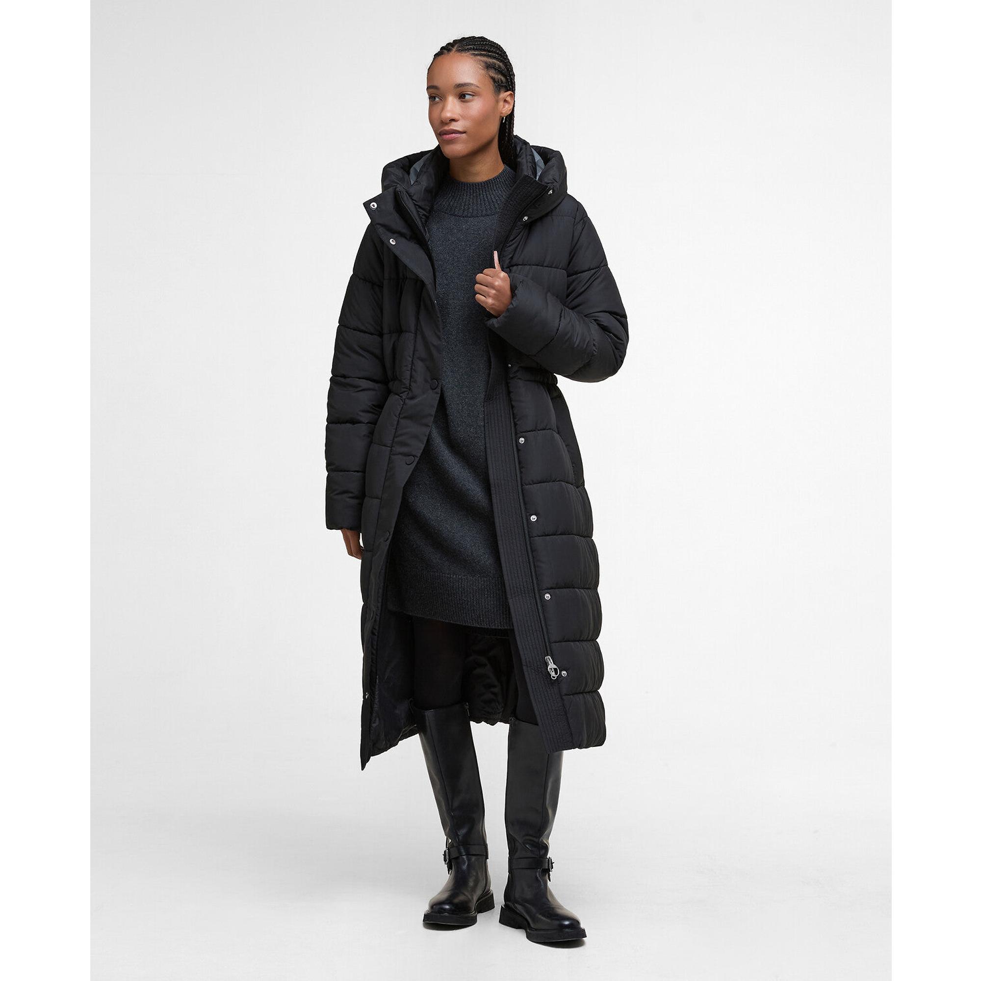 Product image 2 of 8 of Barbour Women's Freya Puffer Jacket - Black/Onyx Tartan