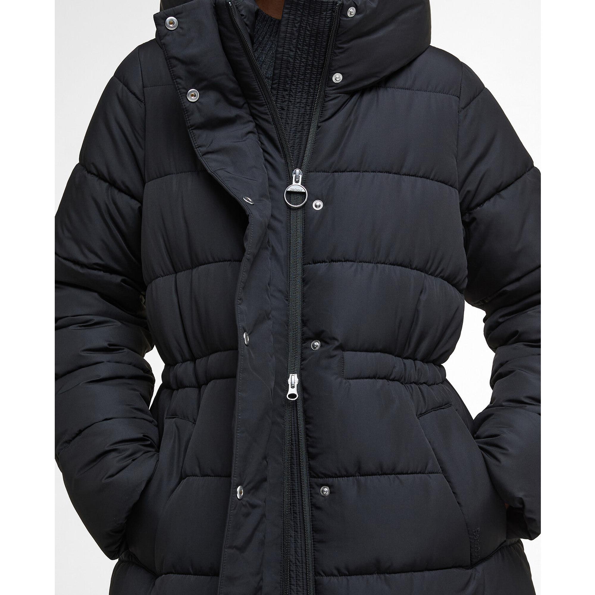 Product image 6 of 8 of Barbour Women's Freya Puffer Jacket - Black/Onyx Tartan