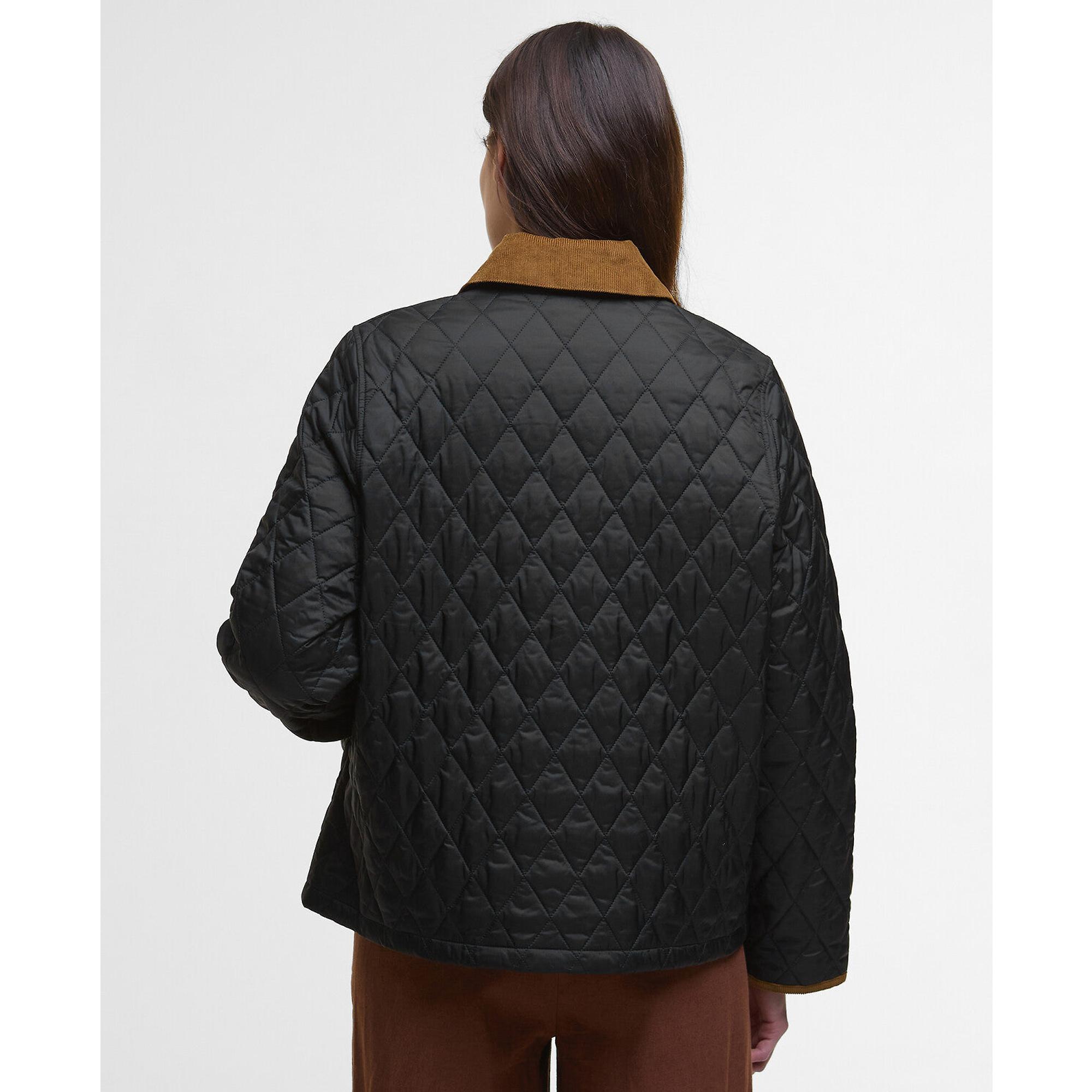 Product image 4 of 7 of Barbour Women's Icons Cropped Liddesdale Quilted Jacket - Black/Classic