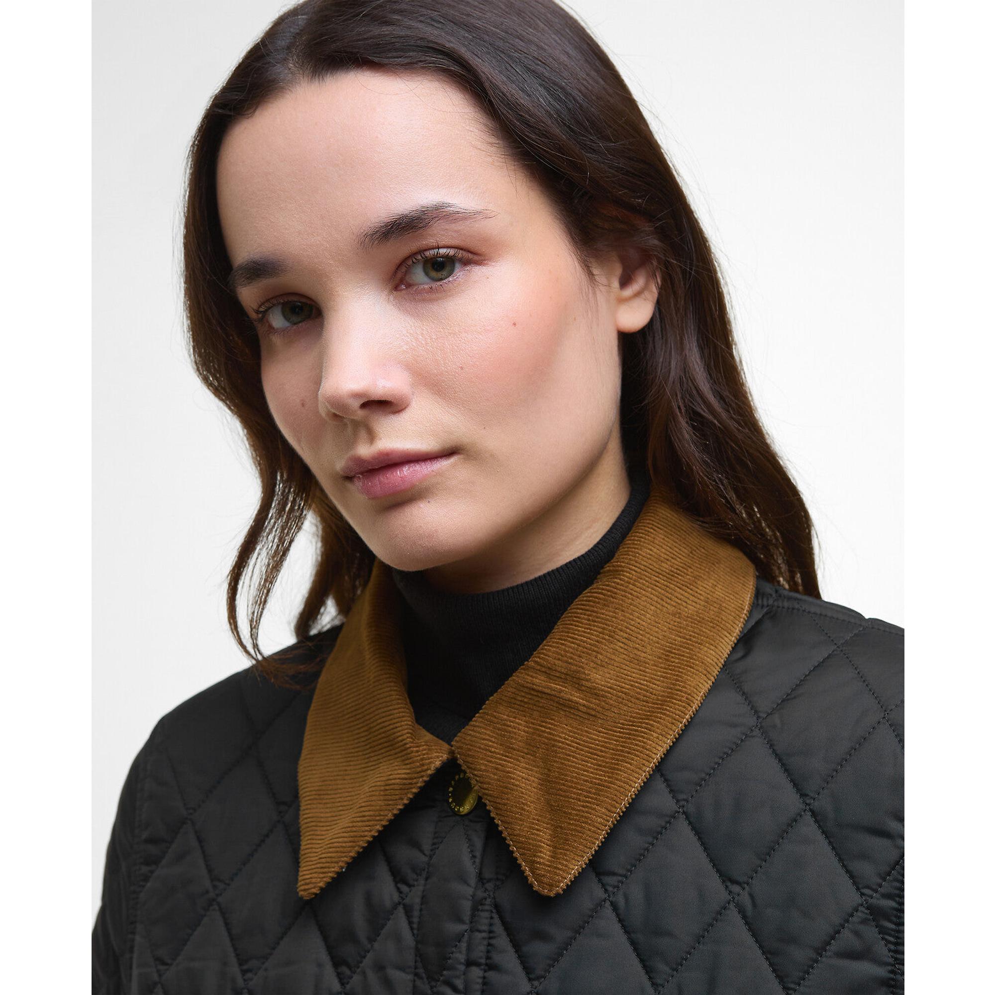 Product image 5 of 7 of Barbour Women's Icons Cropped Liddesdale Quilted Jacket - Black/Classic