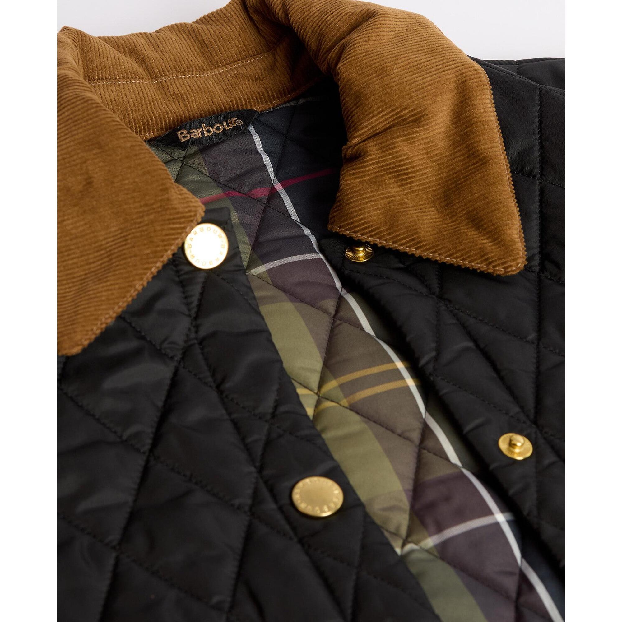 Product image 7 of 7 of Barbour Women's Icons Cropped Liddesdale Quilted Jacket - Black/Classic